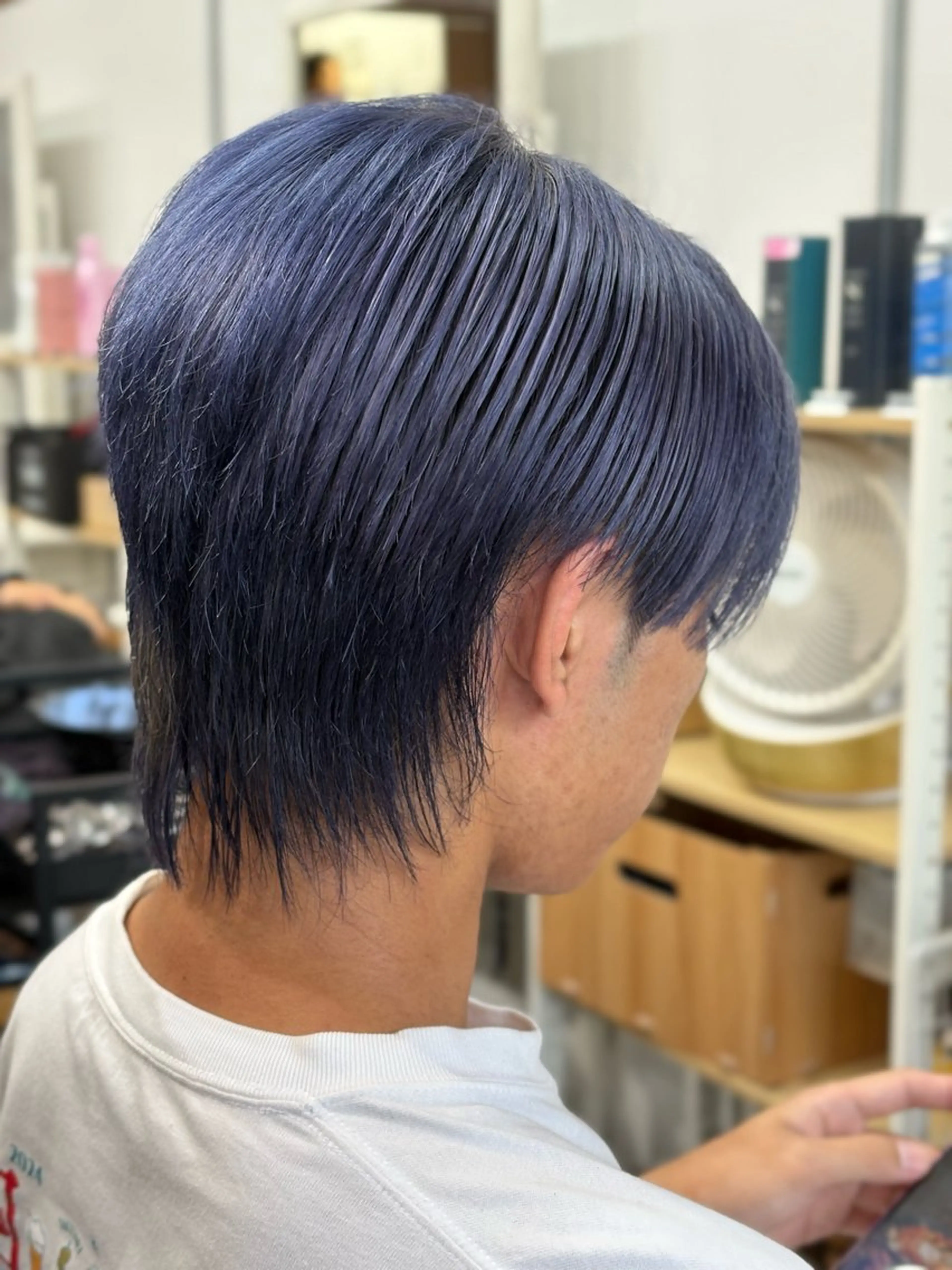 カラー メンズ ブルーカラー ブルーバイオレット バイオレットカラー ヘアカラー Snalyメンズ特化 スエハラのヘアスタイル