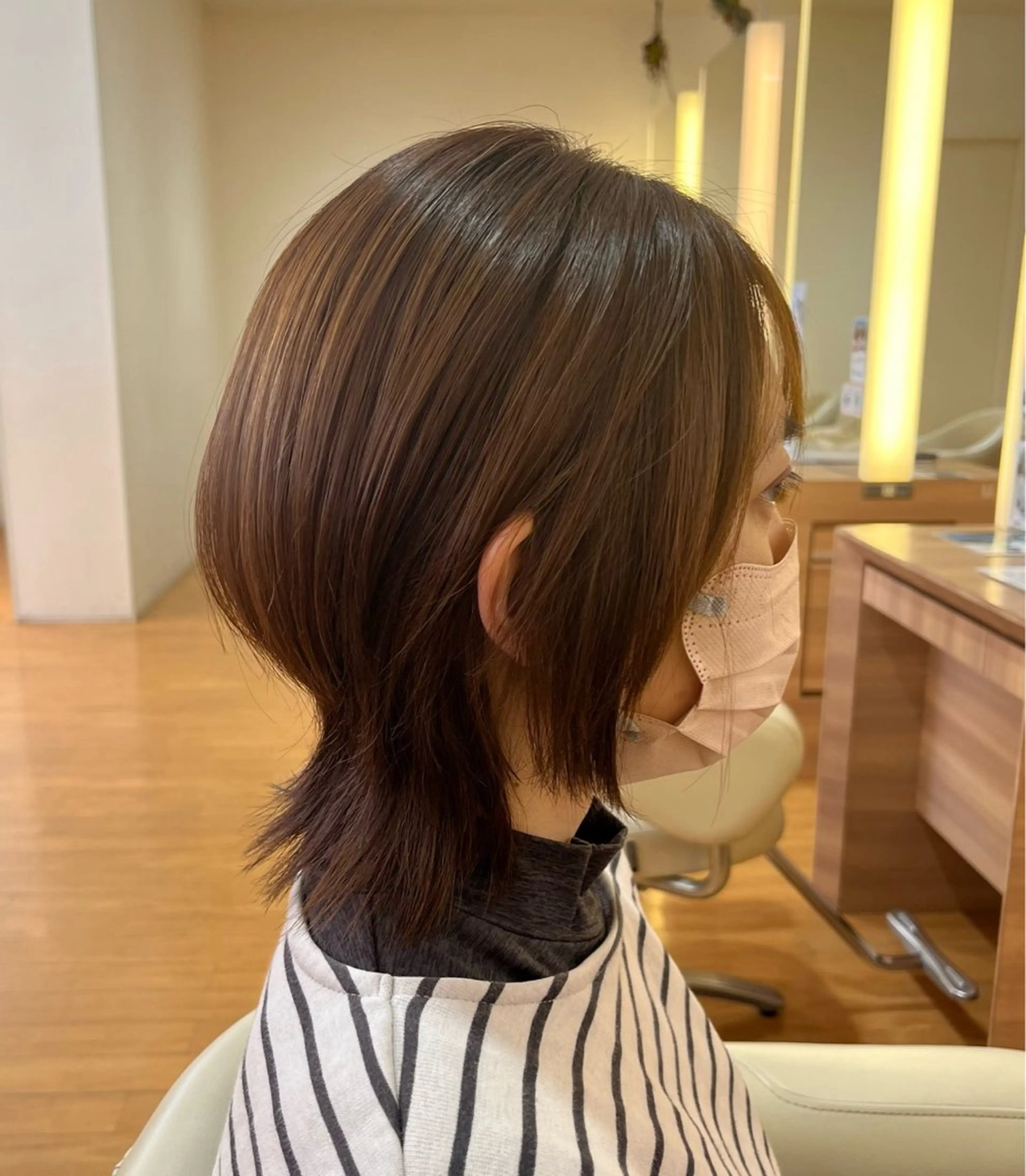 ミディアム レイヤー/メンズ 奥野恭平のヘアスタイル