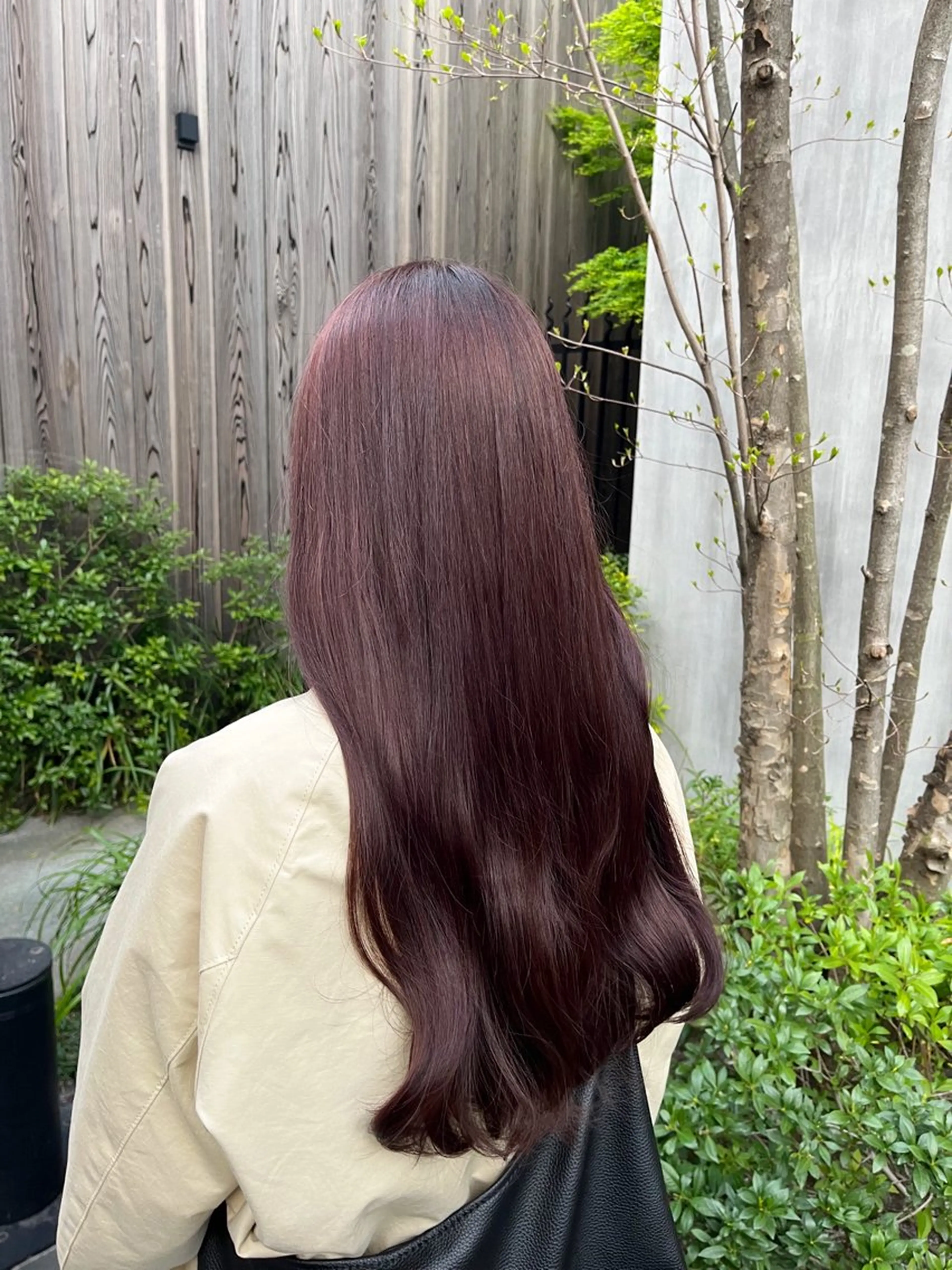 ロング ピンクブラウン ヘアカラー 似合わせ×透明感カラ ーなら🎀マリアのヘアスタイル