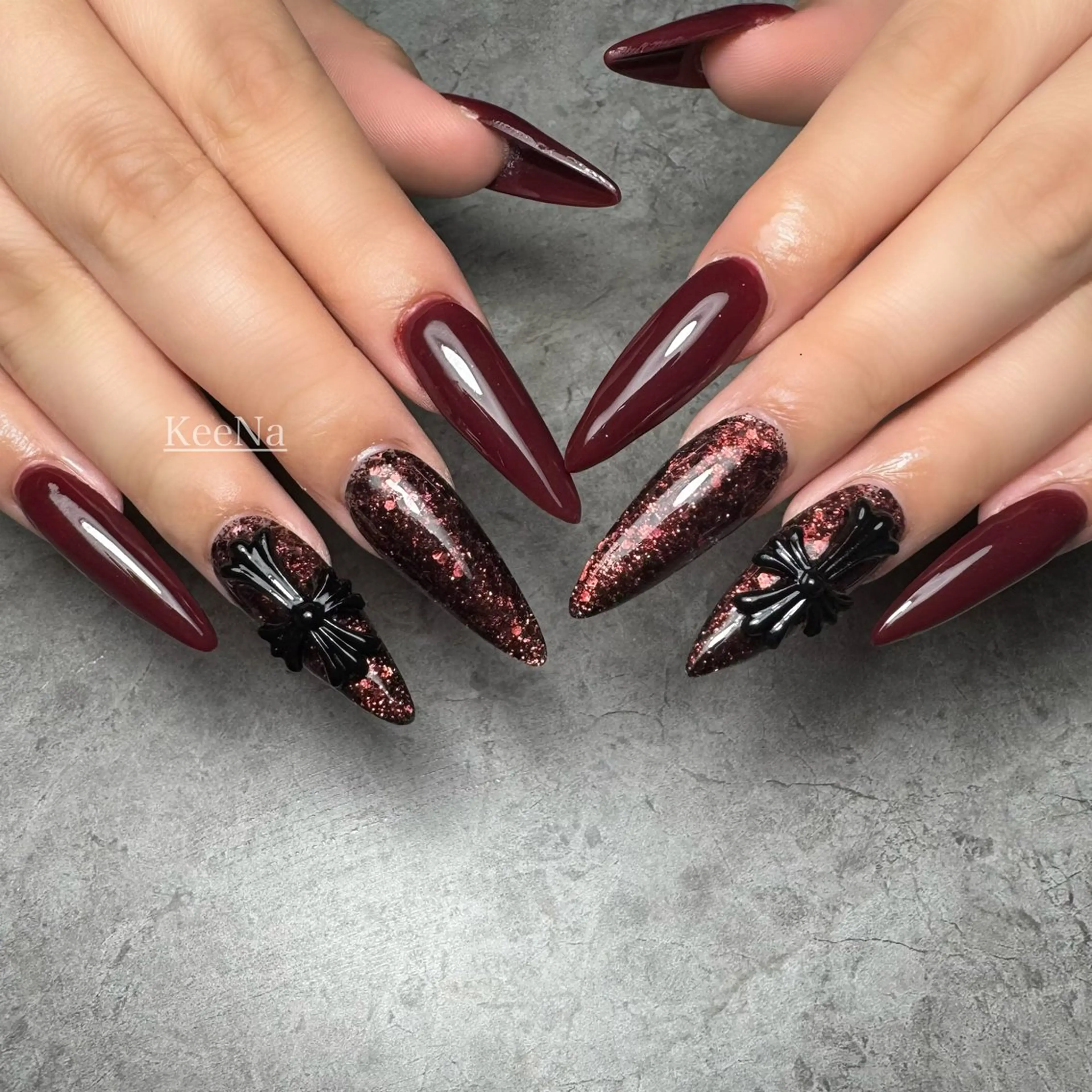 ネイル ロングネイル KeeNa キーナのネイルデザイン