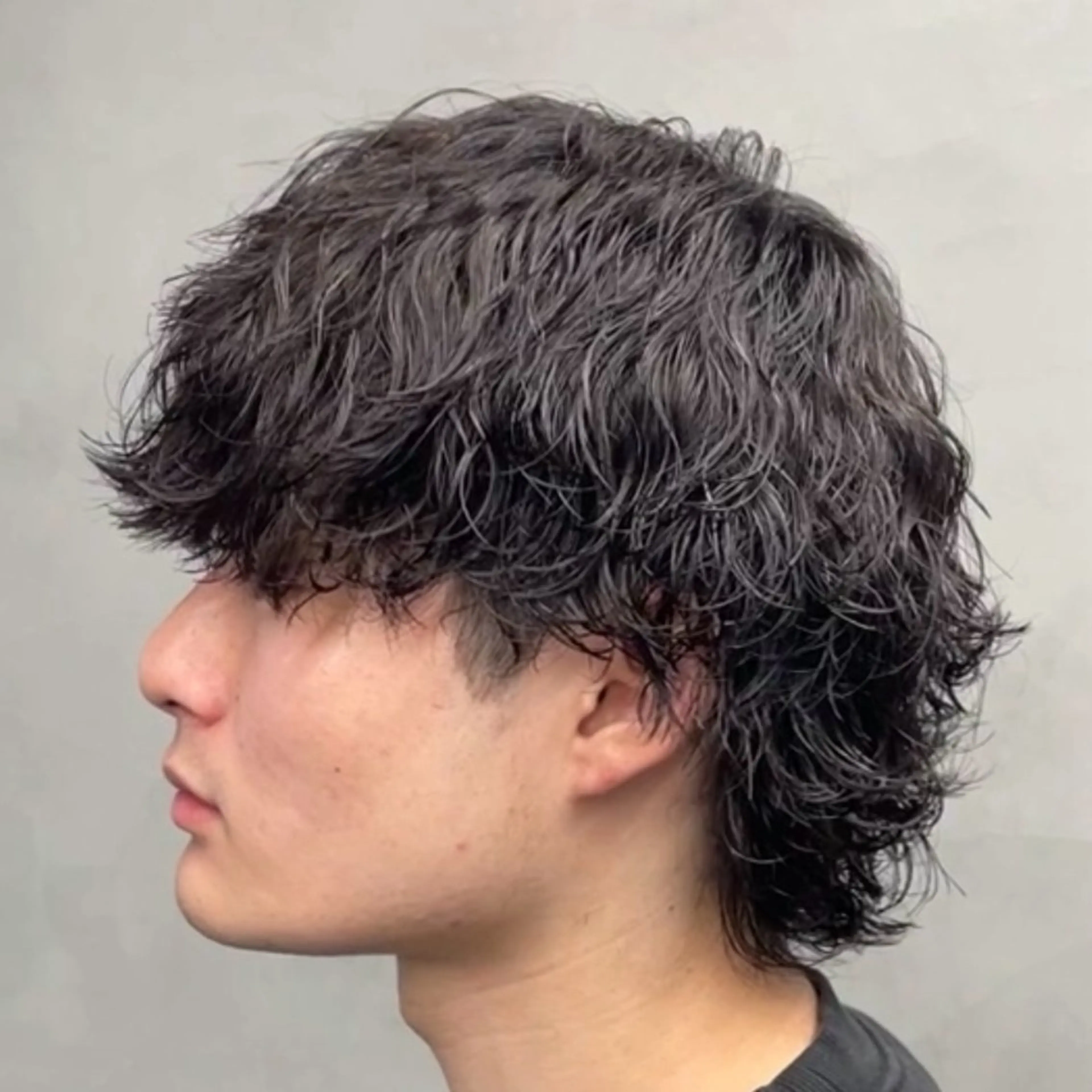 セミロング パーマ ヘアアレンジ メンズ fifth 石川 凪のヘアスタイル