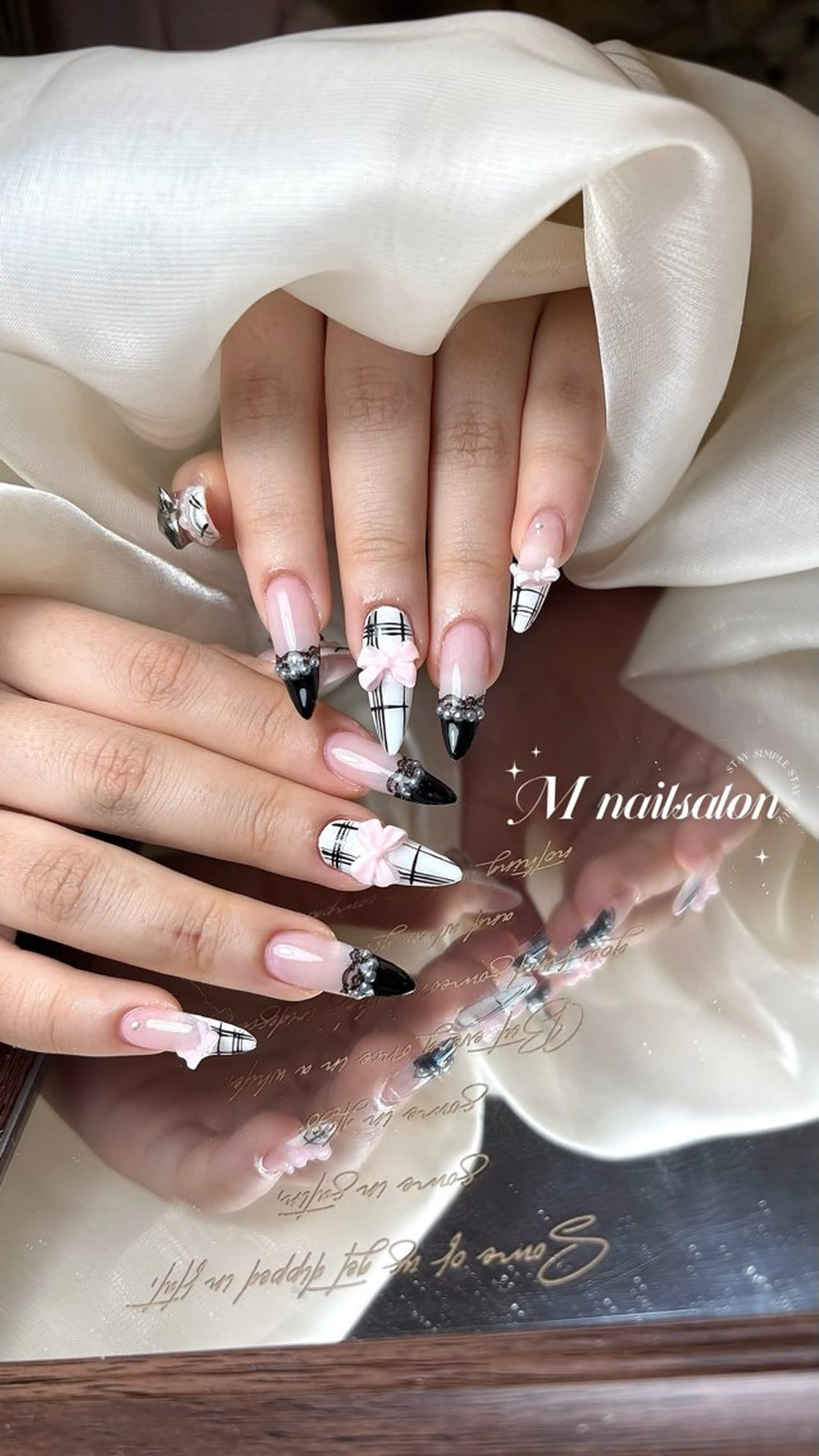 ネイル ハンドネイル M🌷nail 長さだし専門店のネイルデザイン