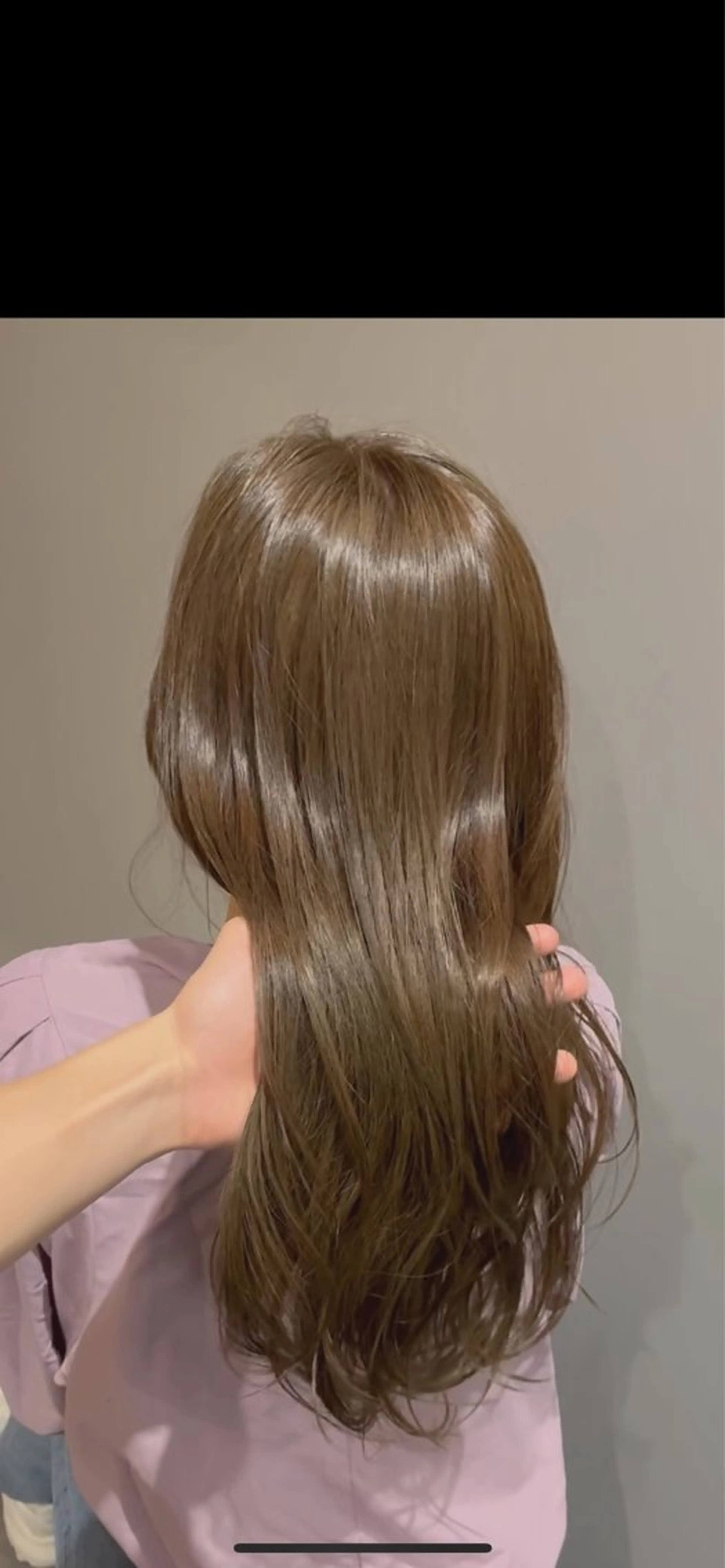 ロング カラー 透明感カラー トリートメント カット ヘアカラー トリートメント 透明感カラー特化/ ベージュ/梅田/英輝のヘアスタイル