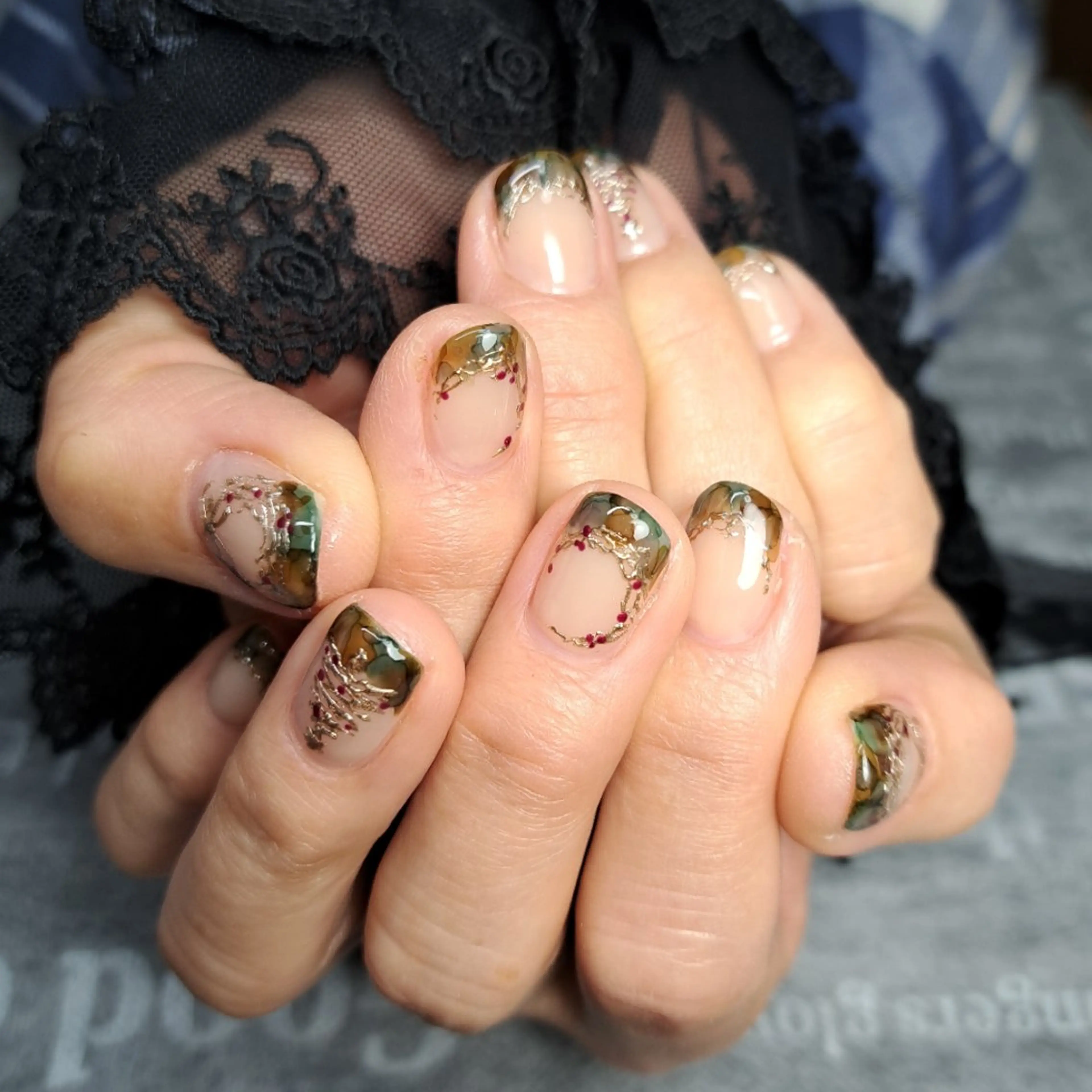 ネイル 冬ネイル クリスマス HAYASHI  Nのネイルデザイン