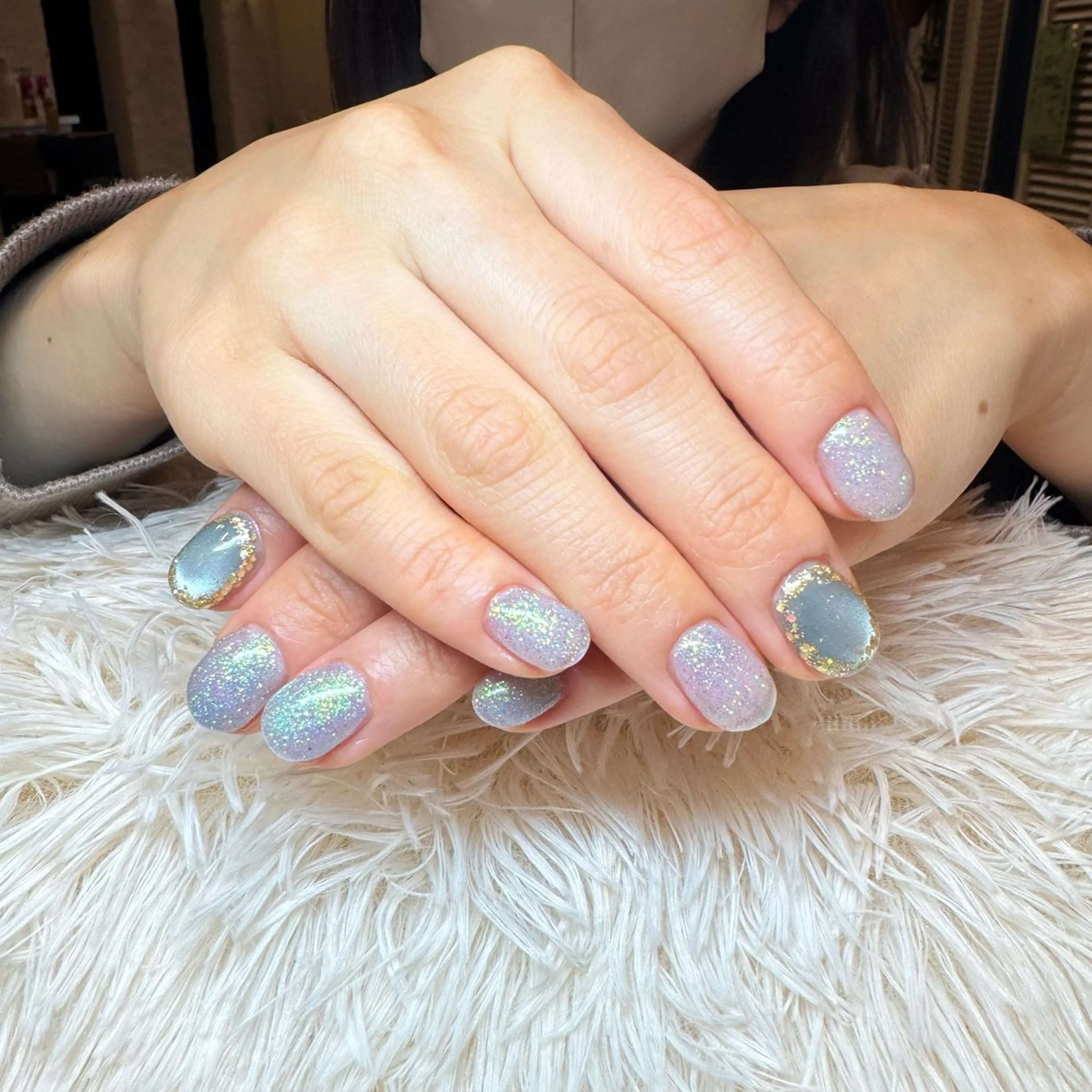 ネイル アートネイル キラキラネイル ワンカラーネイル CITRON🍊 MISAのネイルデザイン