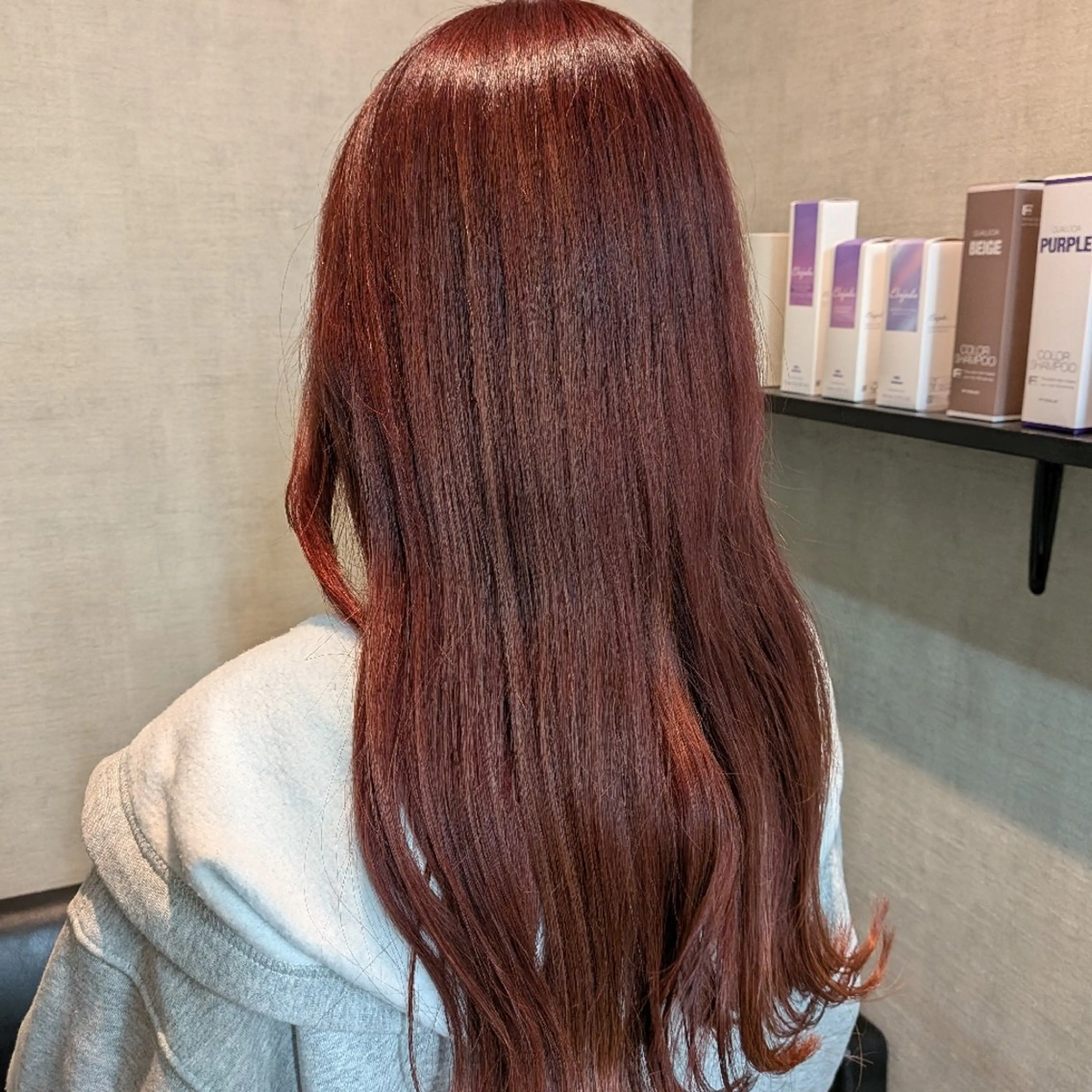 カラー ロング 小林 梨香のヘアスタイル