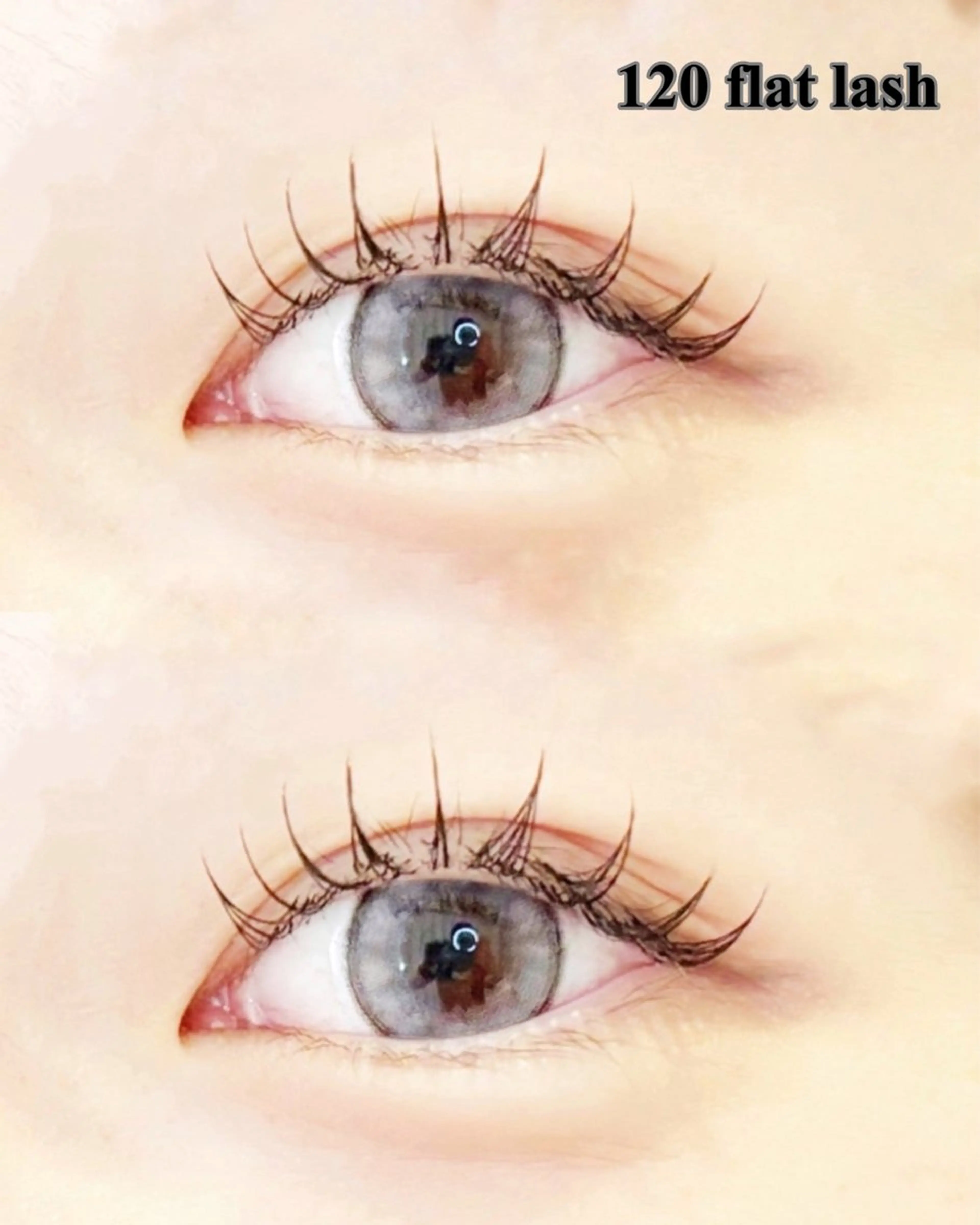 マツエク・マツパ フラットラッシュ PLATINUM DOLL yunaのマツエク・マツパデザイン