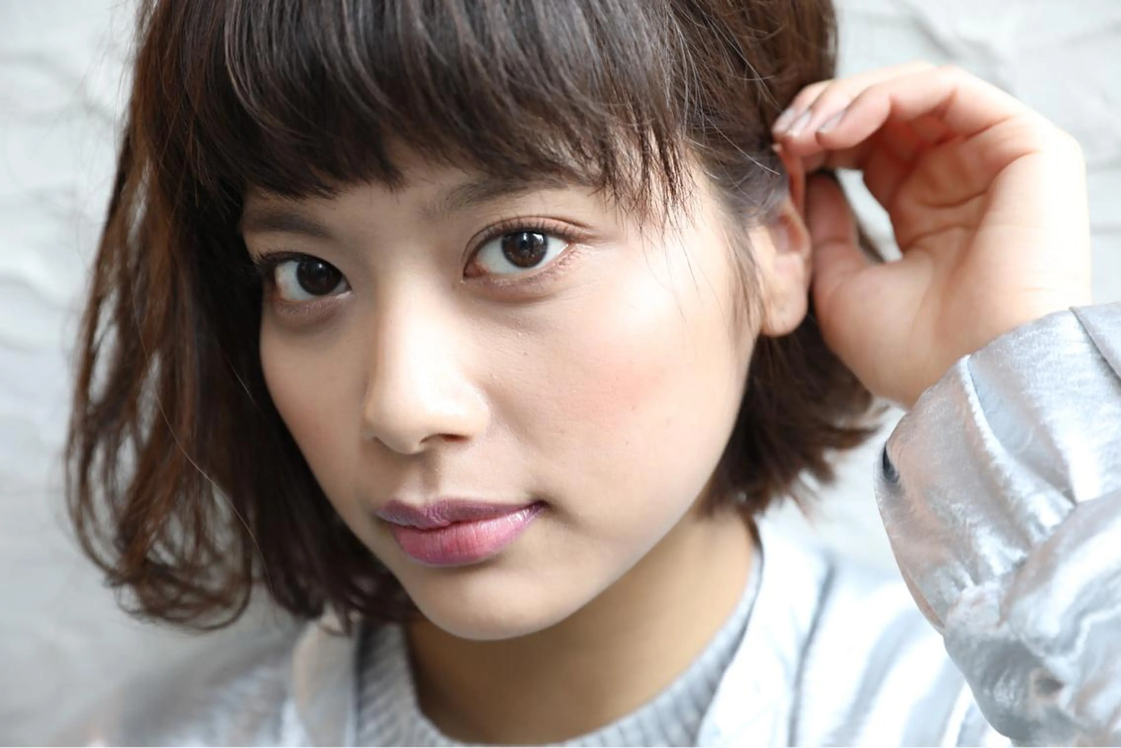 ミディアム ハイライト 髪質改善 小顔カット Endearing 銀座/レイヤーカットのヘアスタイル