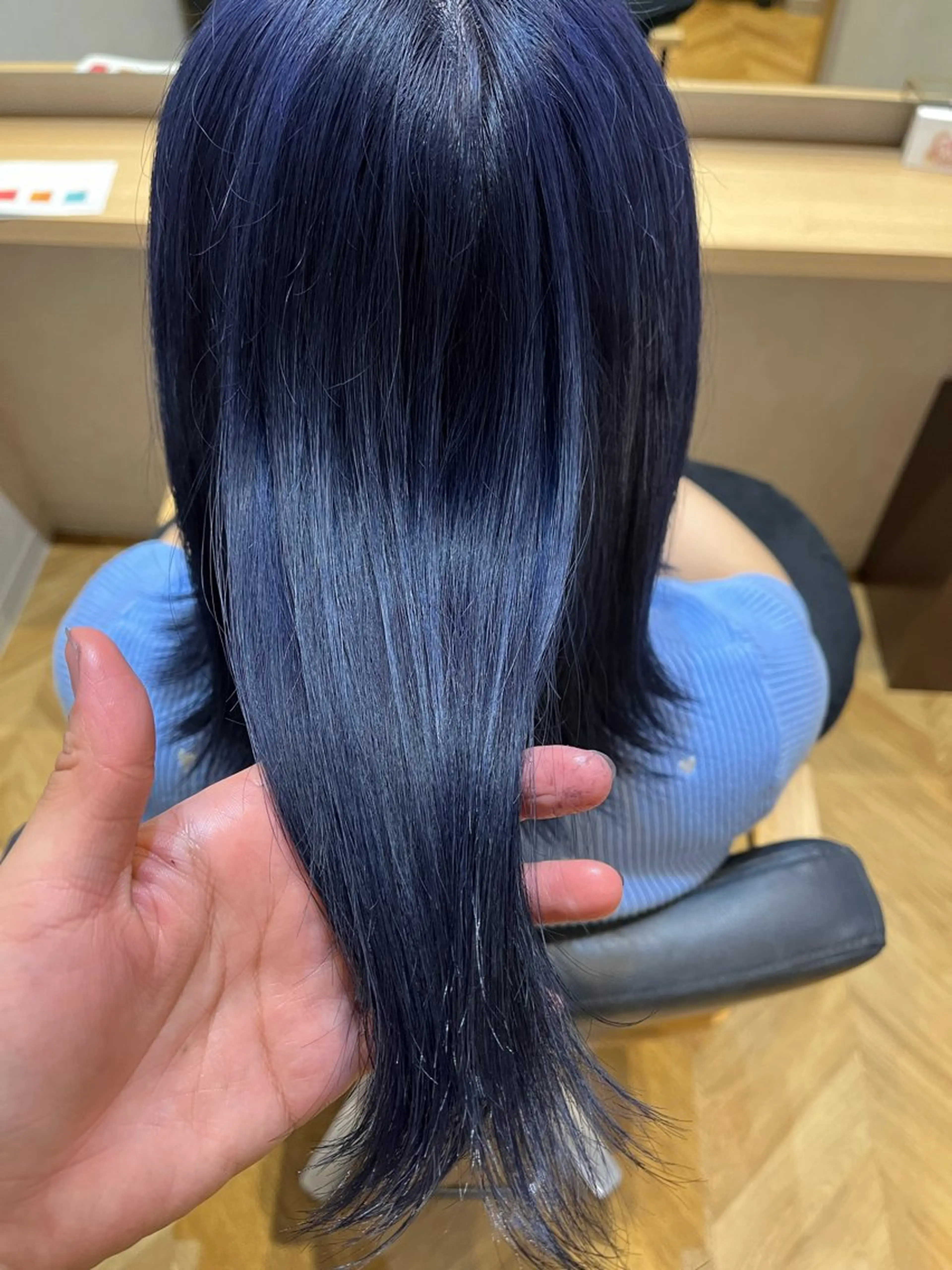 ミディアム ヘアカラー トリートメント newi大分/ 磯部栞里／艶感カラーのヘアスタイル