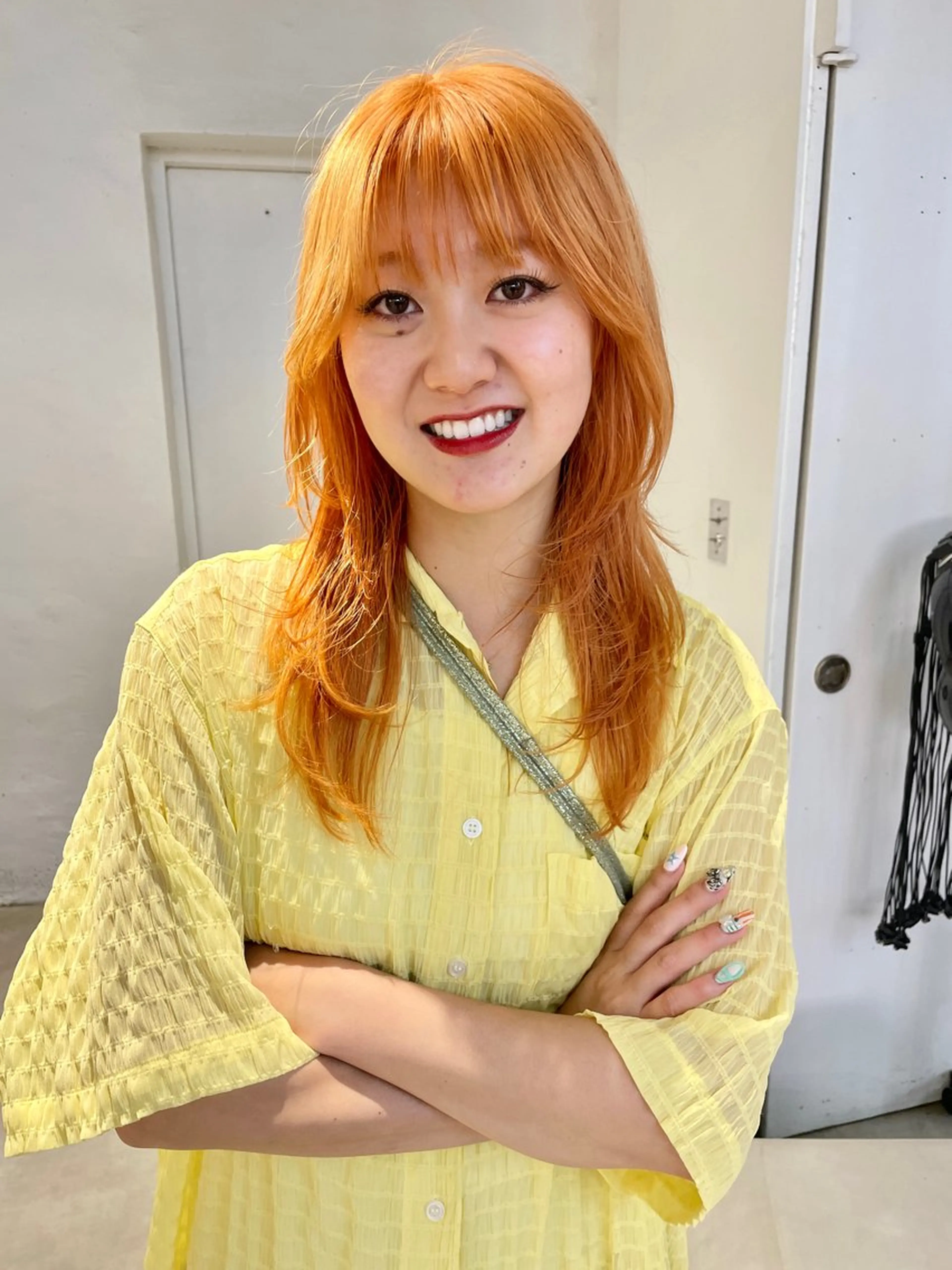 ロング カラー 顔まわりレイヤー レイヤーカット カット ヘアカラー 吉祥寺/個性派/ kazuha🩰のヘアスタイル