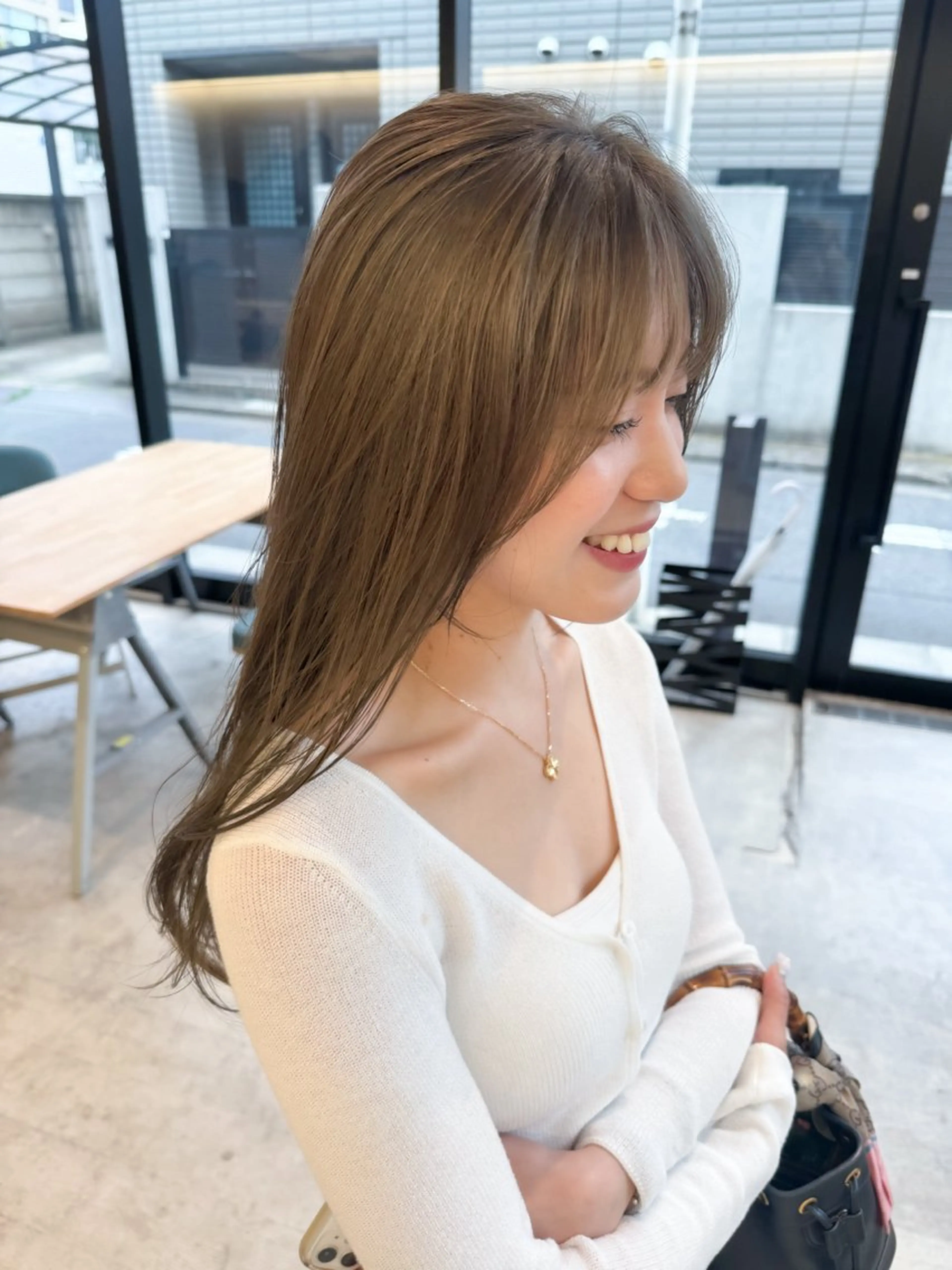 ミディアム カラー ヘアアレンジ ミニボブ/ブリーチ 🌈MISATOのヘアスタイル