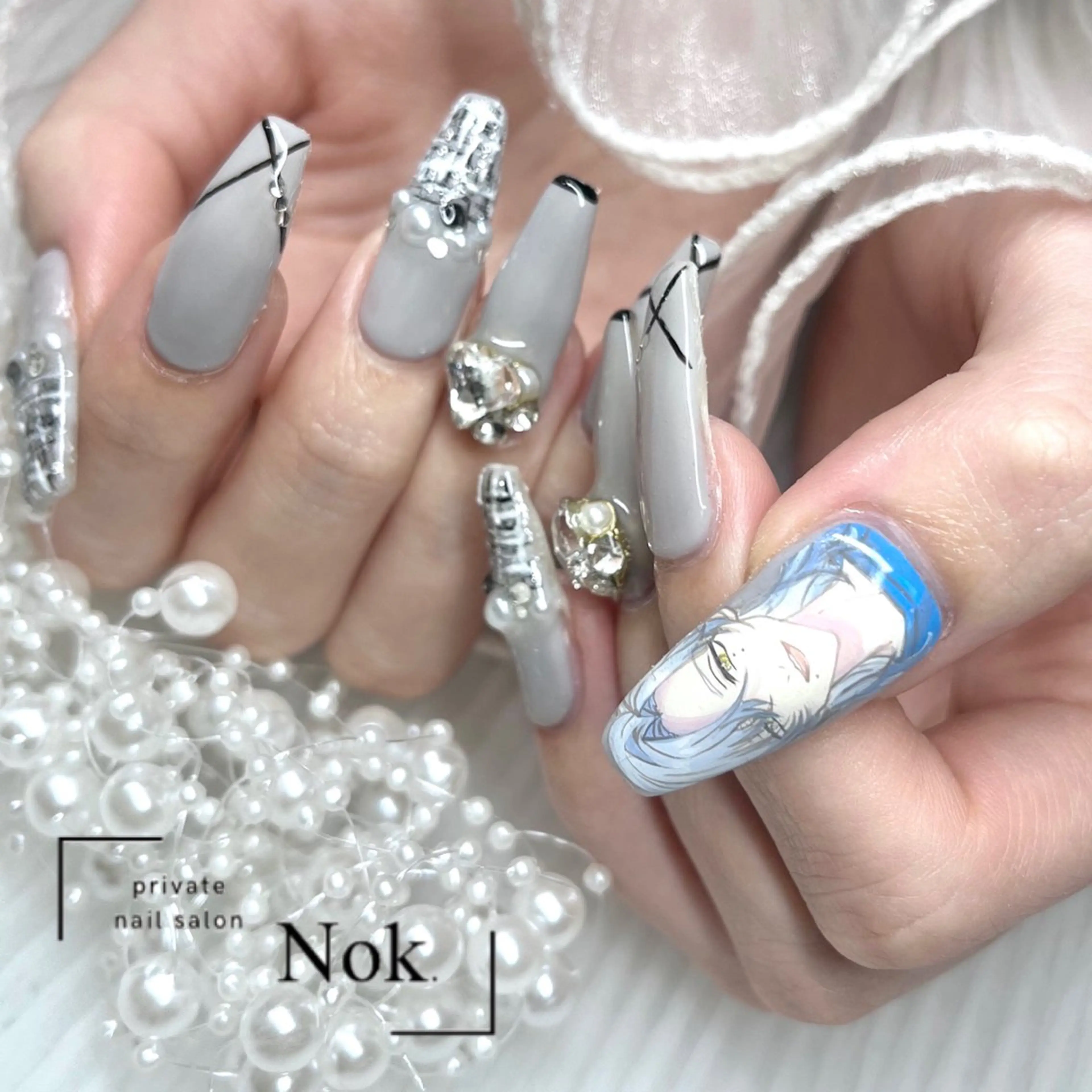 ネイル ハンドネイル 池袋痛ネイル Nok. 渡辺のネイルデザイン