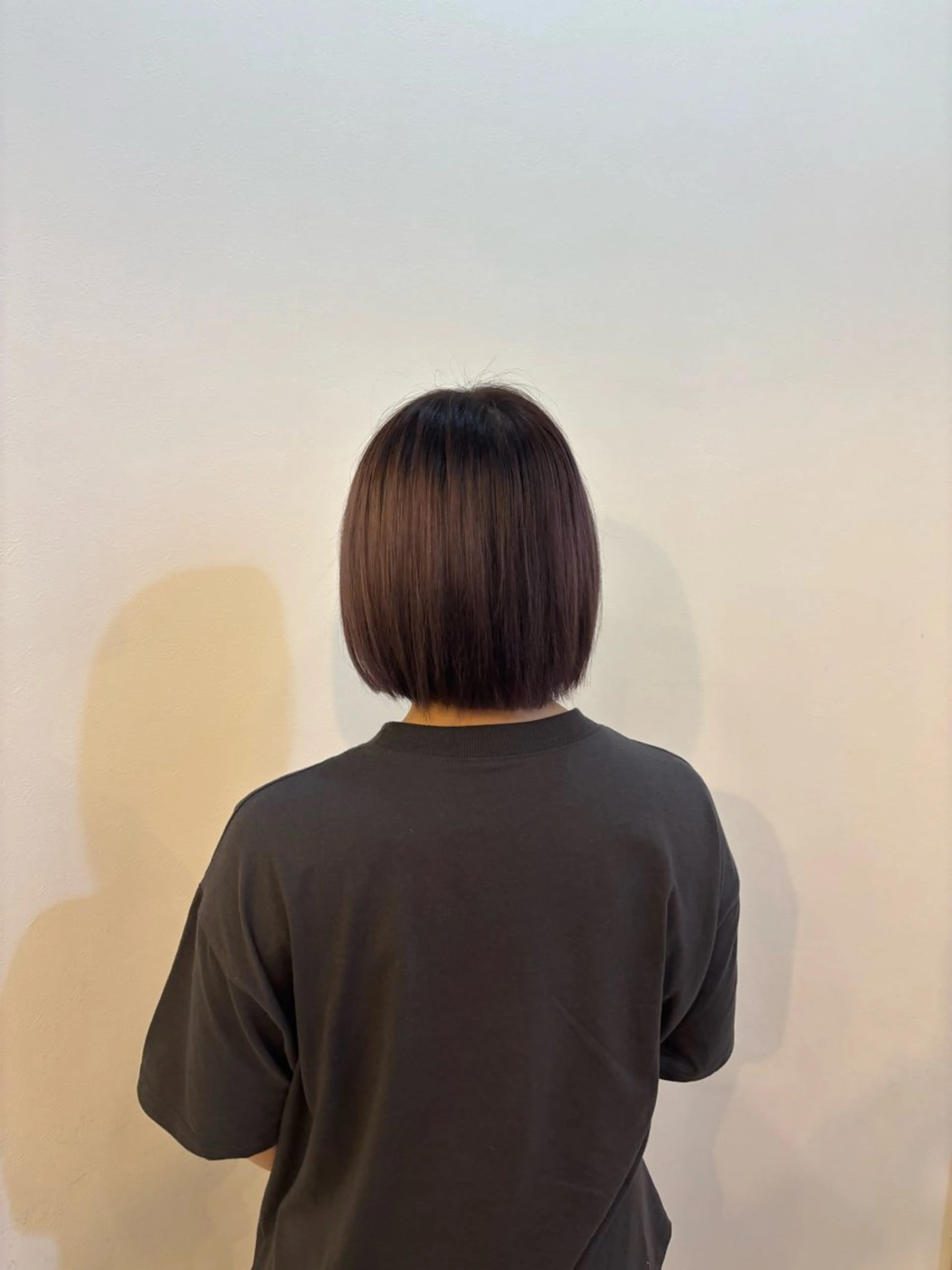 ショート パープルカラー トリートメント 松本 さくらのヘアスタイル
