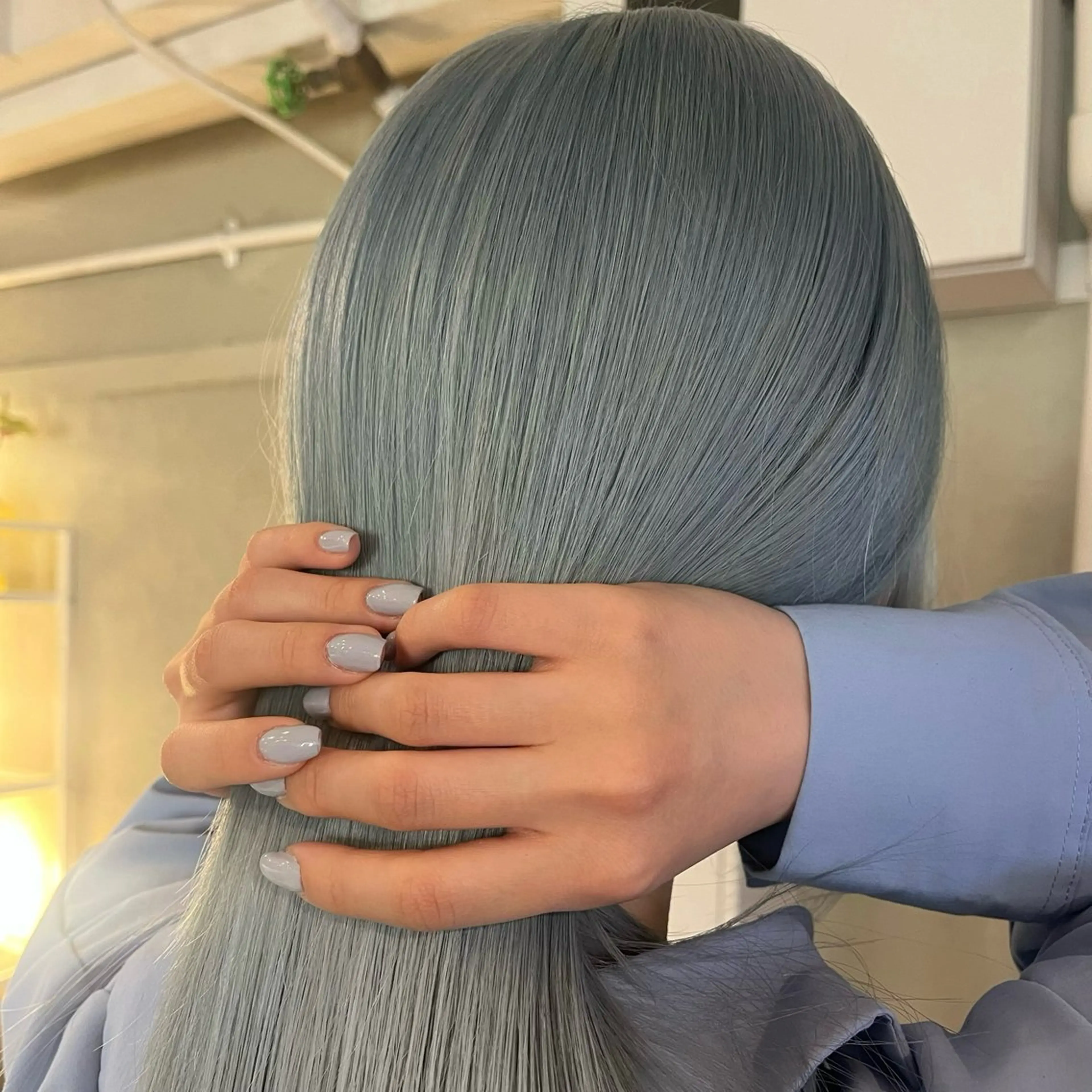 セミロング カラー ヘアカラー トリートメント ボブハイトーン🦖 デザインMAMIのヘアスタイル