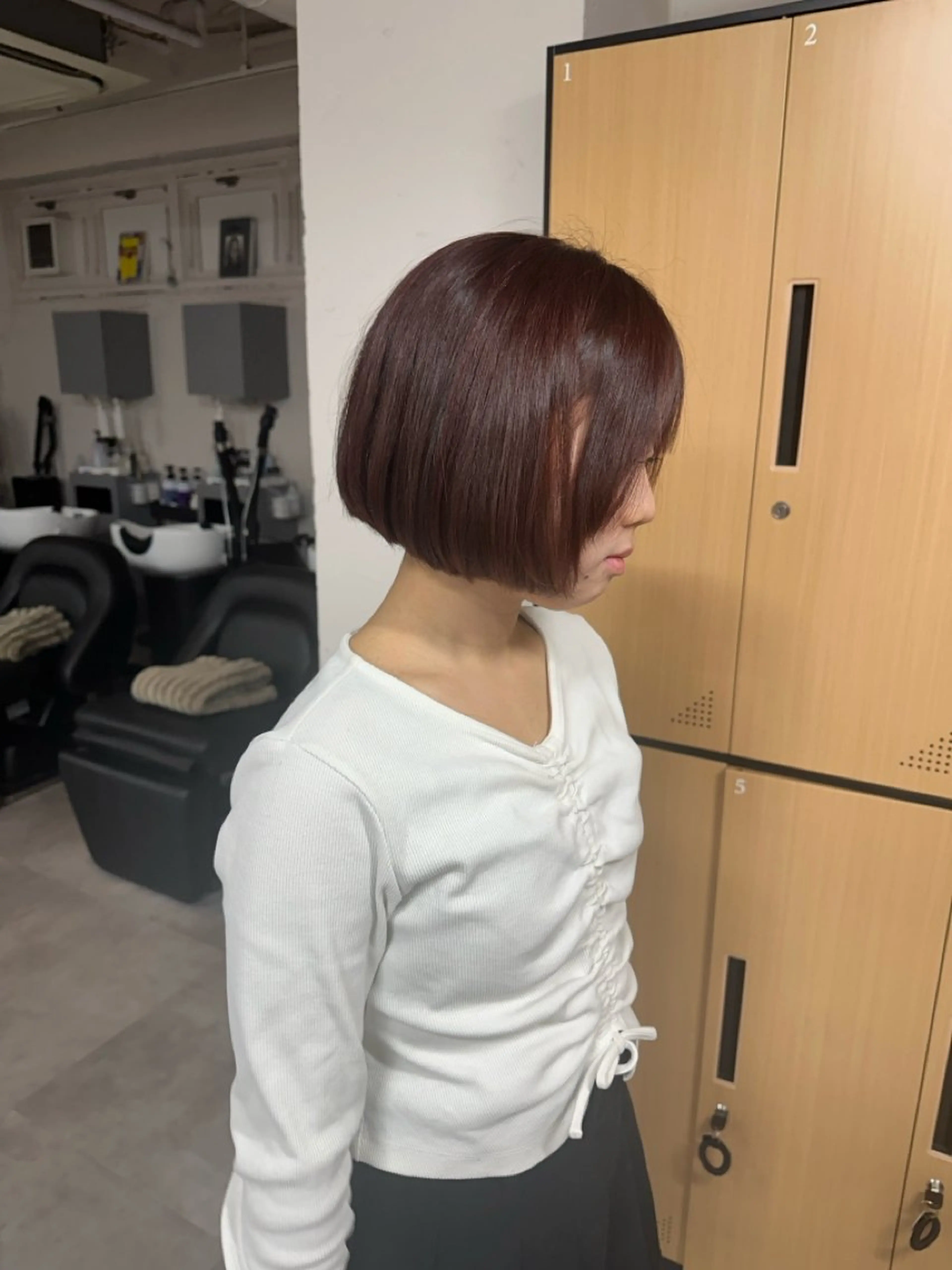 ショート ボブ ハイライト/ ブリーチ😈小倉😈のヘアスタイル