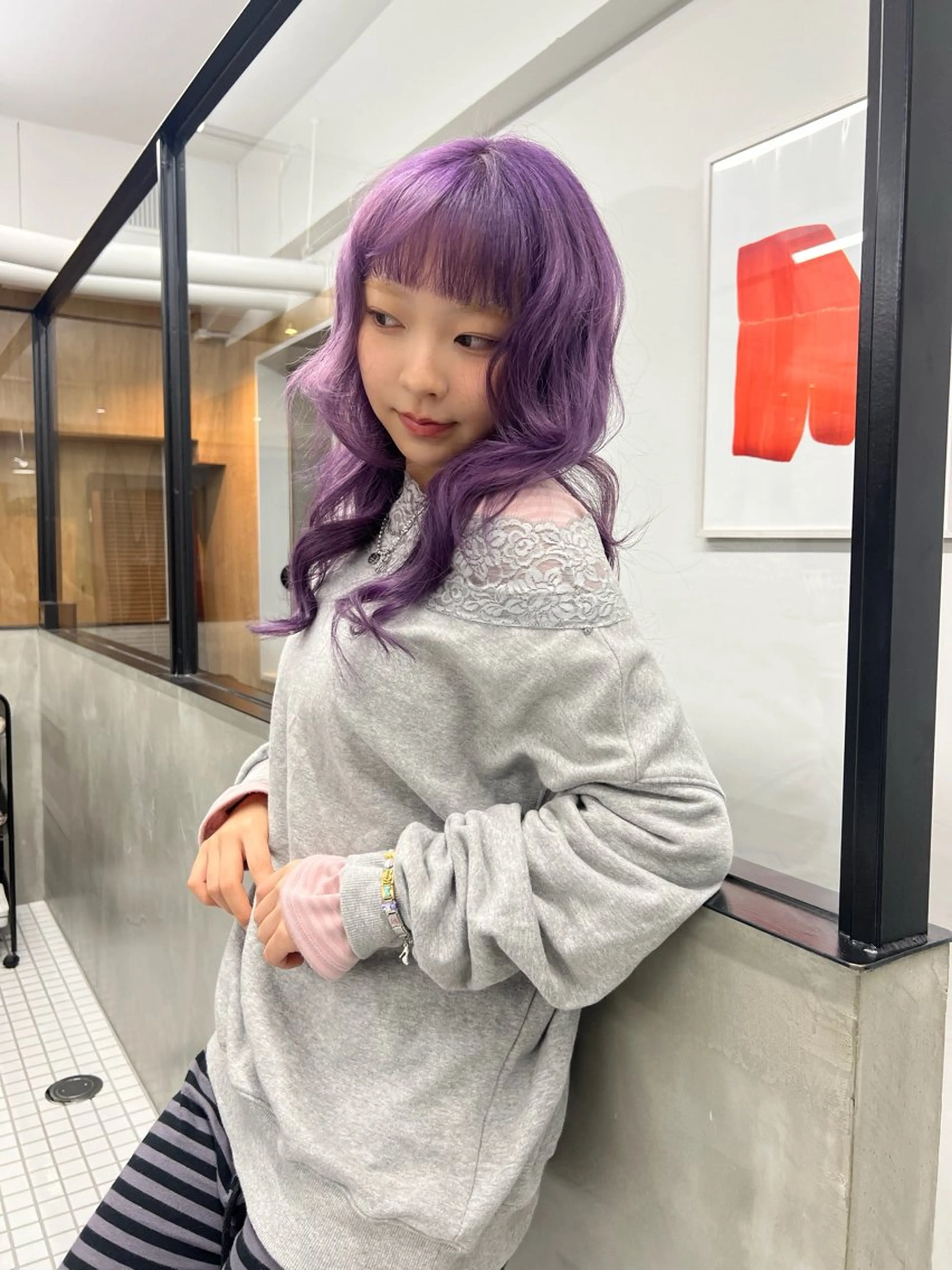 カラー bebeko kaedeのヘアスタイル