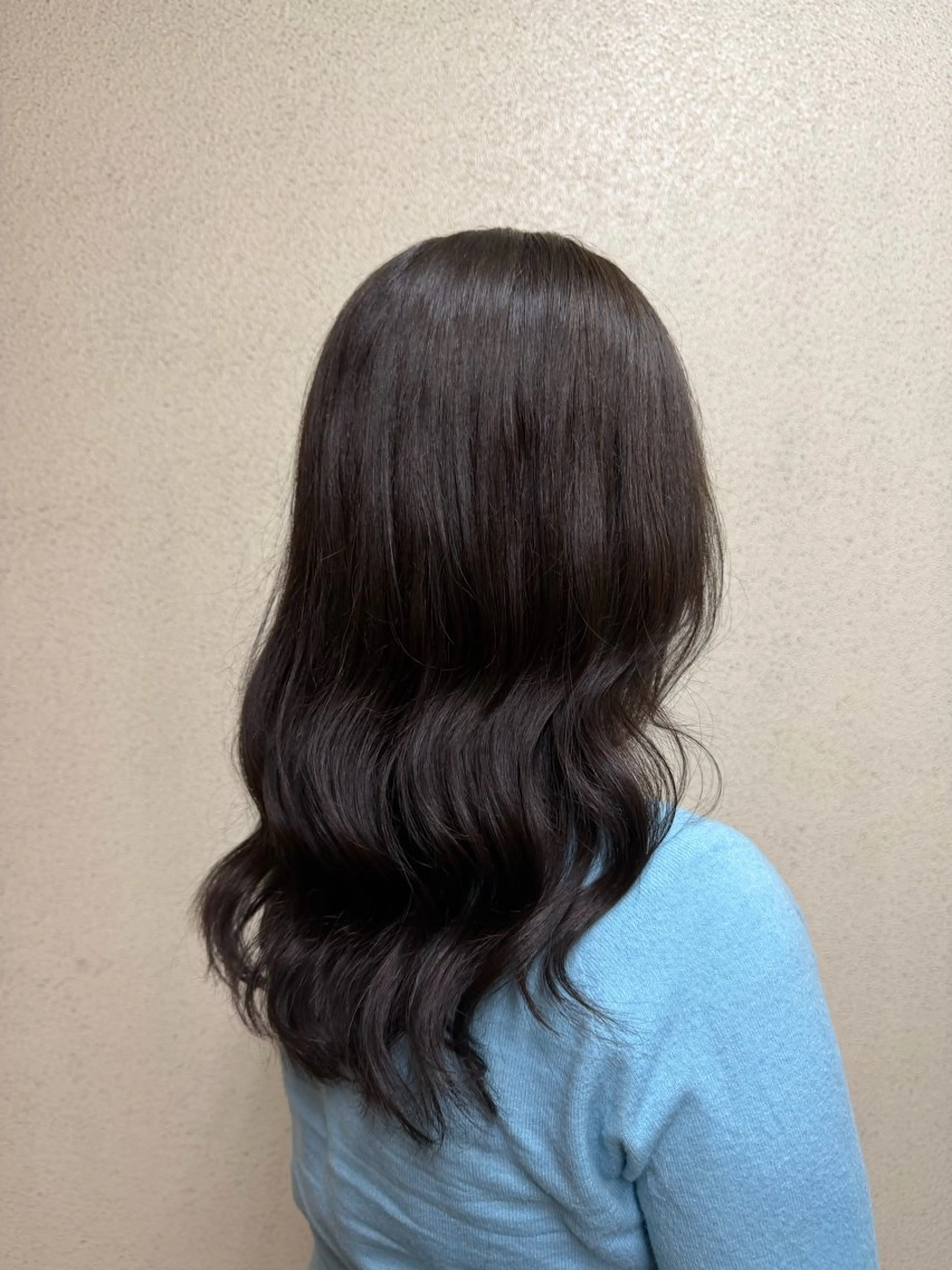 ロング カラー カット ヘアカラー ツヤ重視 ワンカラー🫧Mioのヘアスタイル