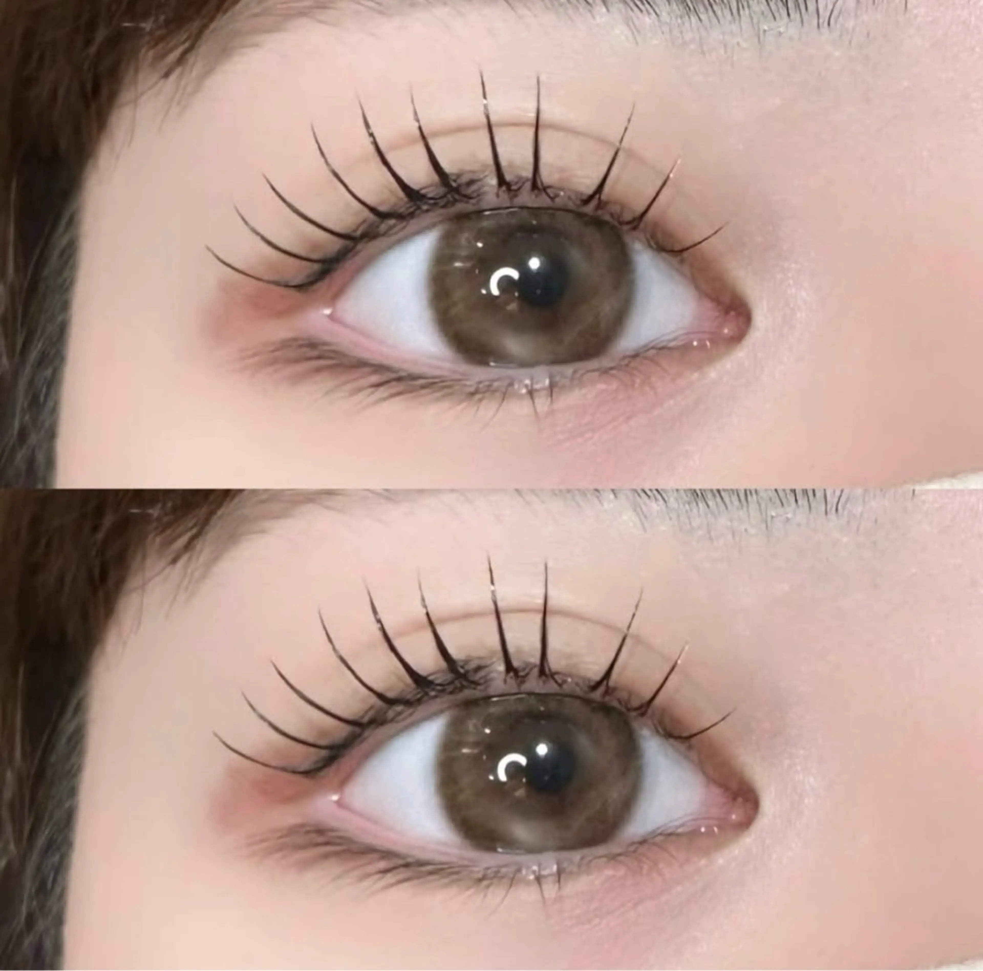 韓国風束感まつ毛パーマの写真