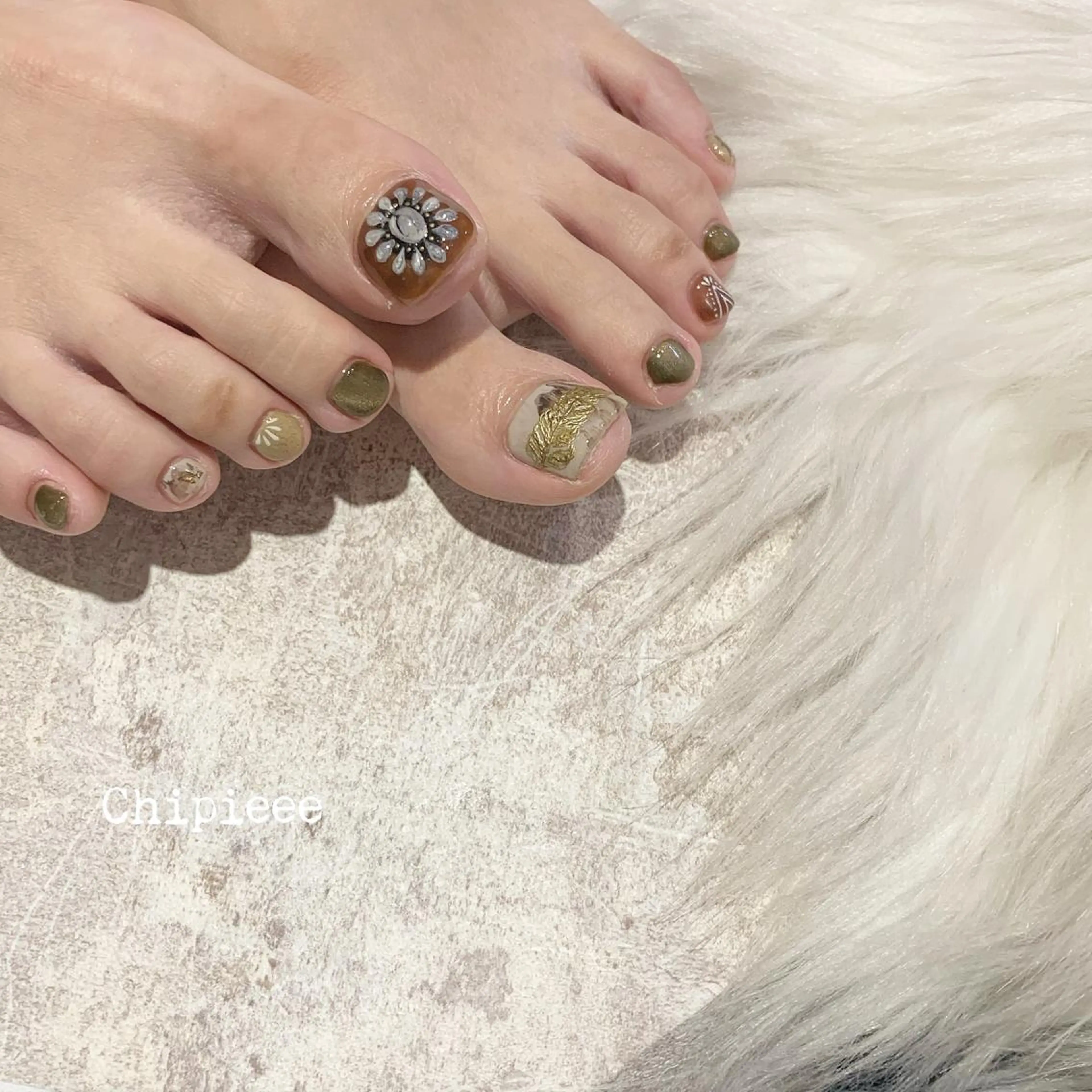 ネイル フットネイル ERI Nailistのネイルデザイン