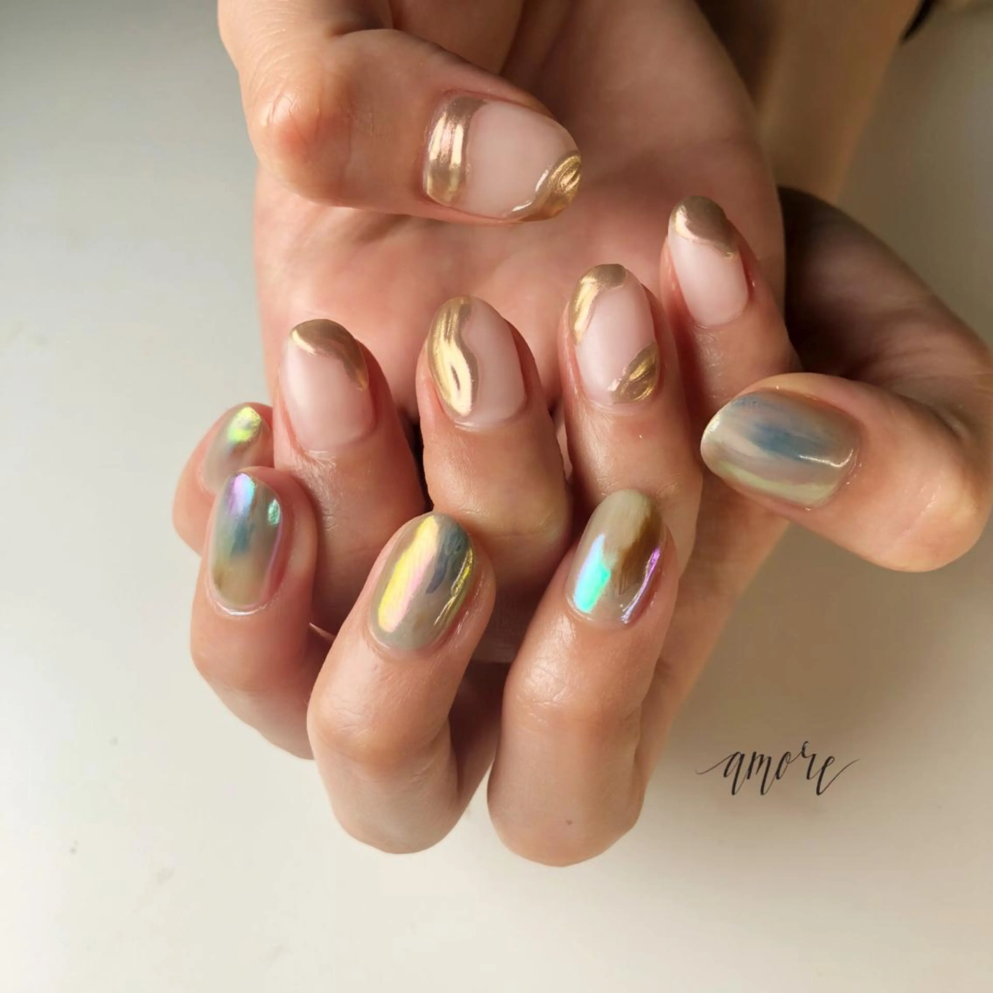 ネイル ジェルネイル 氷ネイル・うるうるネイル マグネットネイル マットネイル ミラーネイル You kyehwaのネイルデザイン