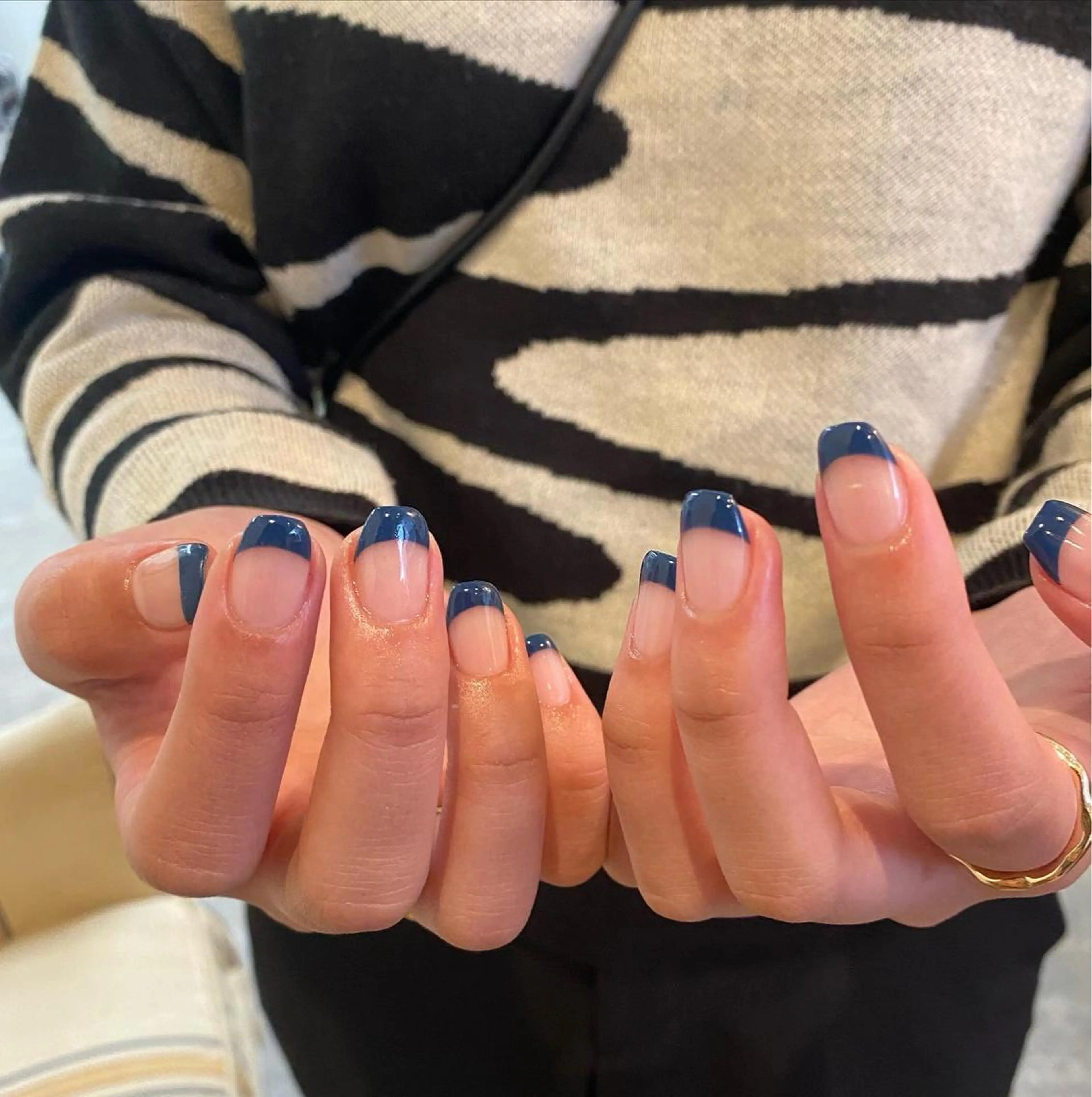 ネイル フレンチネイル ワンカラーネイル シンプルネイル ハンドネイル nable.所属・栗林 実莉のネイルデザイン