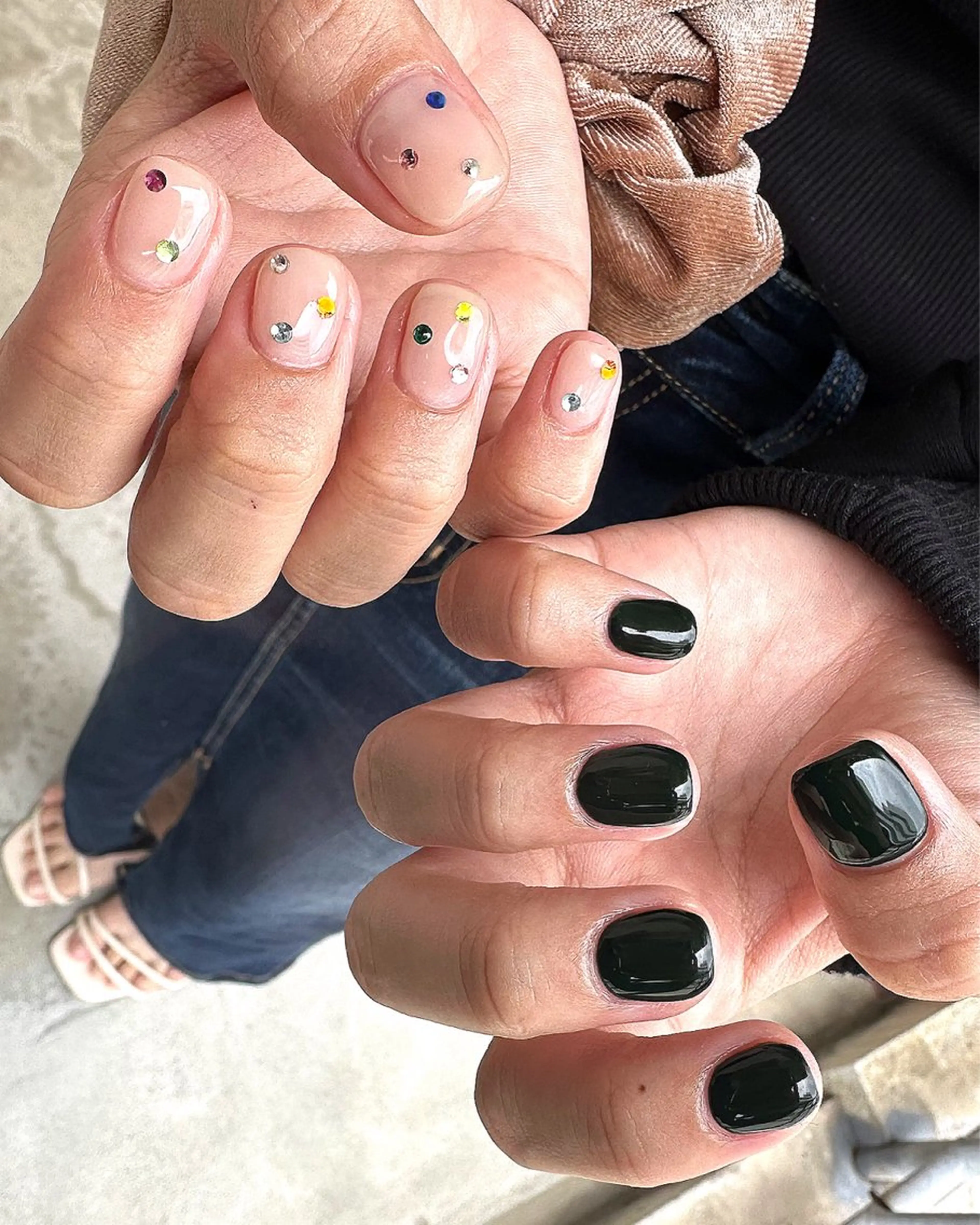 ネイル グリーン ハンドネイル nail campのネイルデザイン