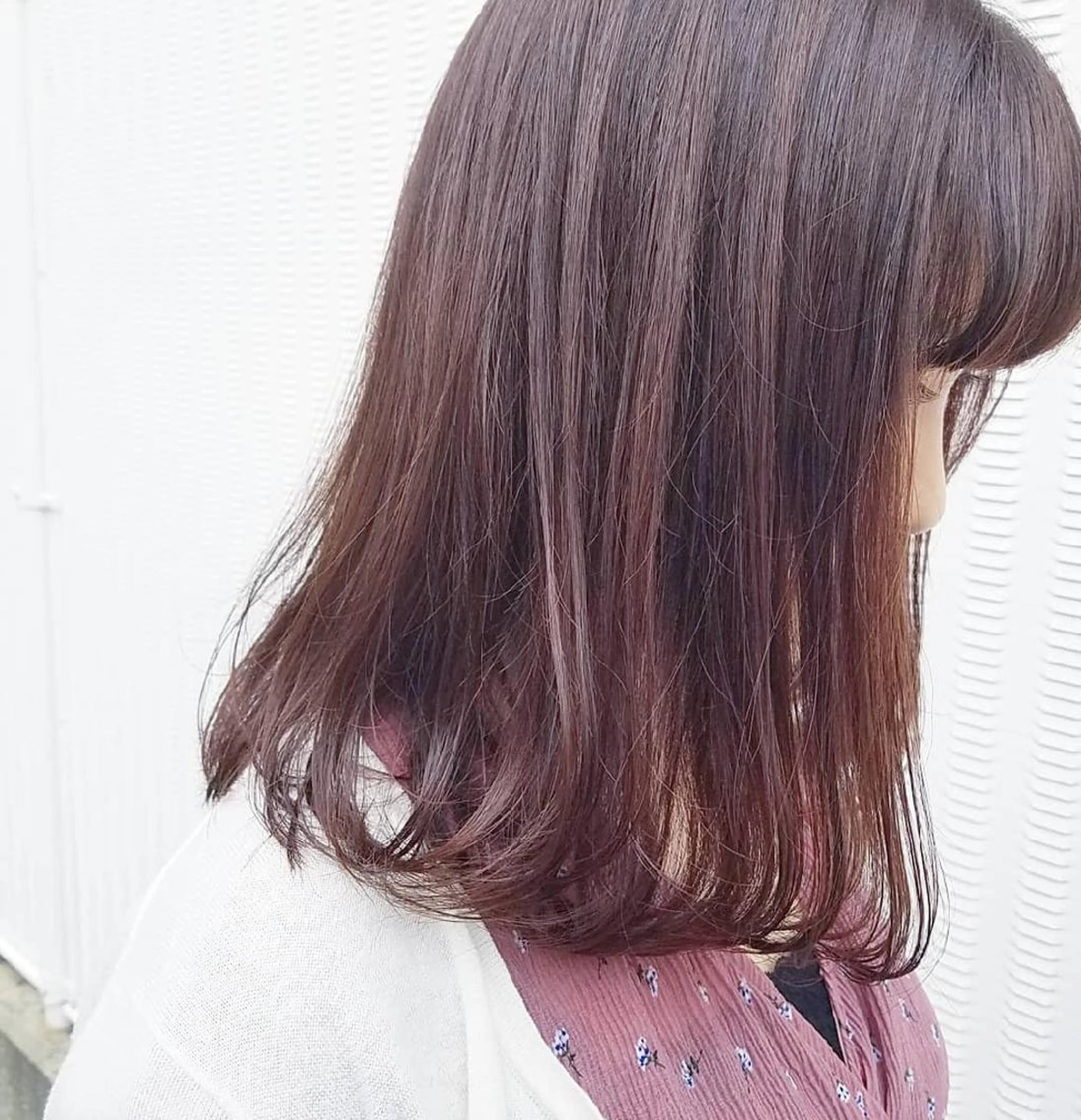 カラー ピンクカラー 🙃 透明感カラー/ボブのヘアスタイル