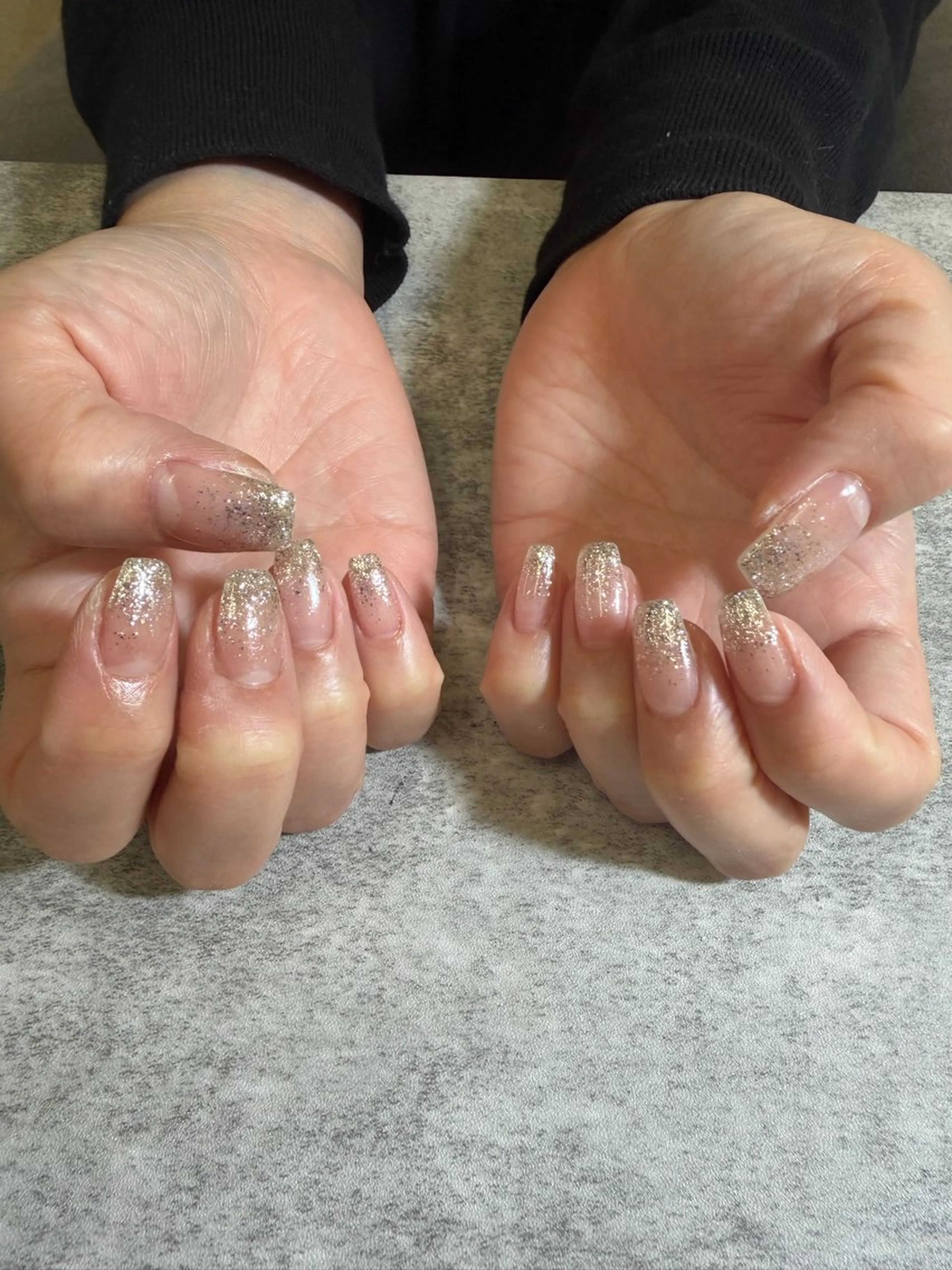 ネイル グラデーション ラメ(グリッター) ラメグラデーション LOCUS NAIL RINのネイルデザイン