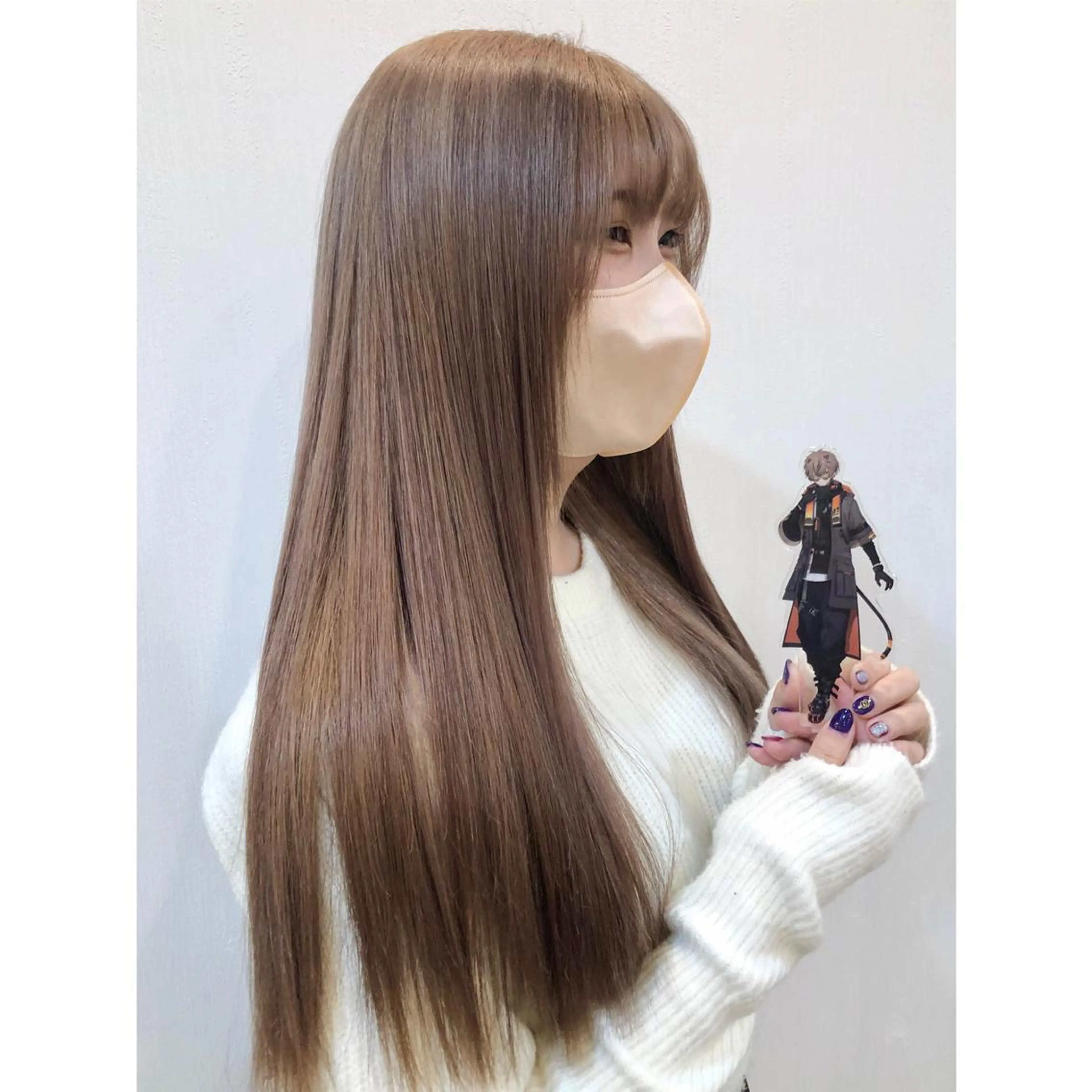 ロング カラー ベージュカラー ブリーチ ハイトーンカラー 推しカラー✨ オタク美容師ユウカのヘアスタイル