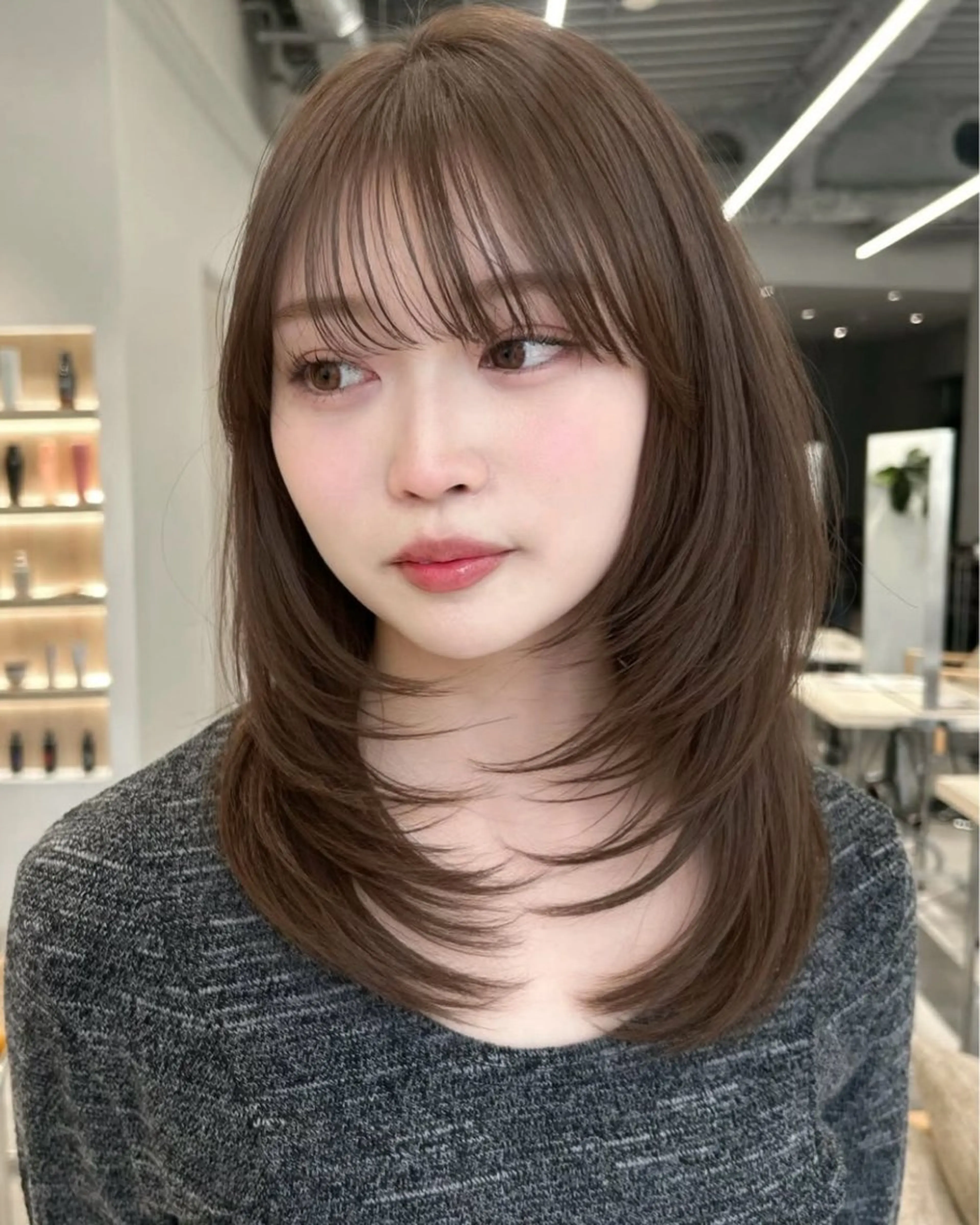 ミディアム カット ヘアカラー Unami  / RIZUMUのヘアスタイル