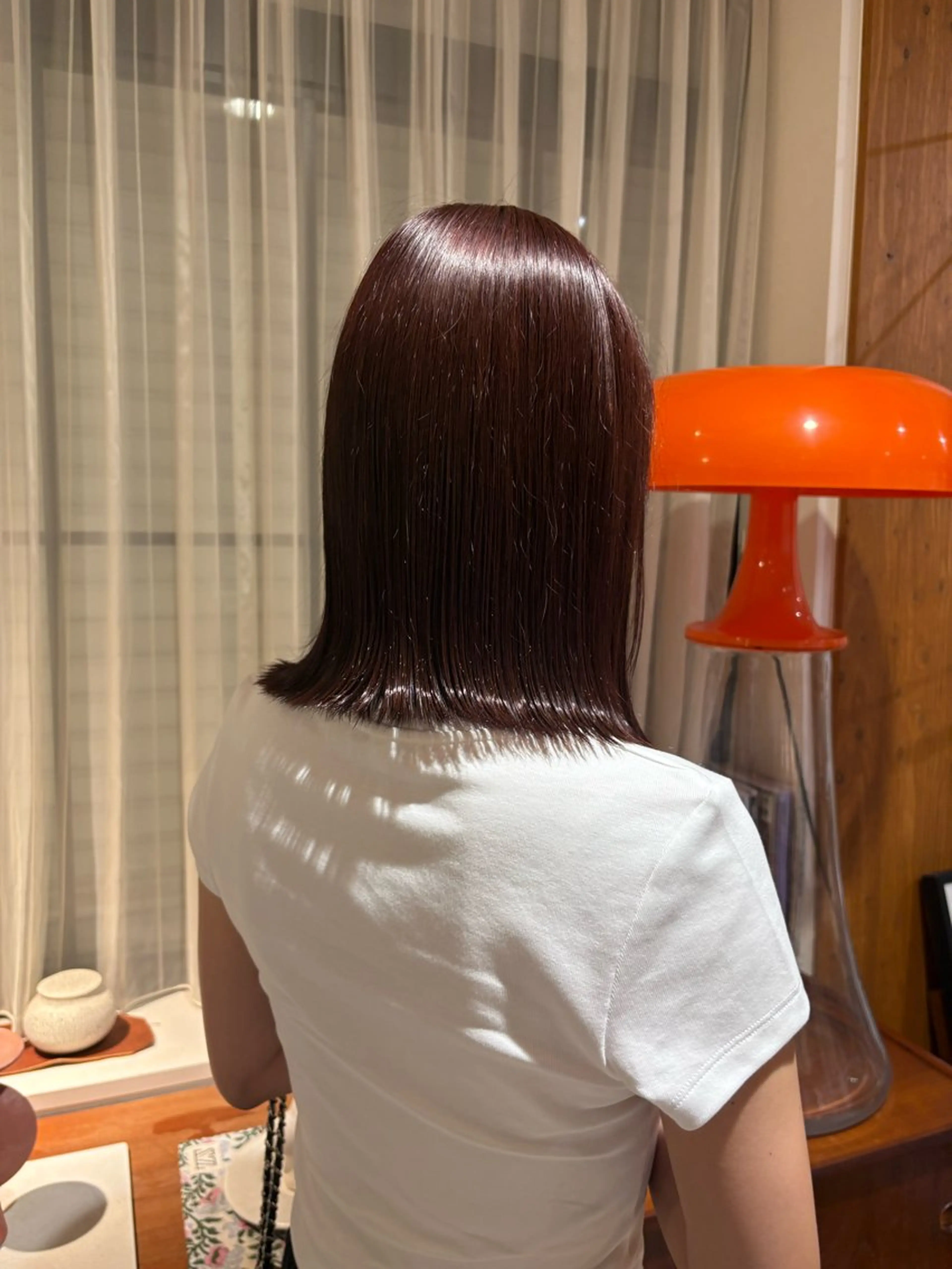 ミディアム 阪東 智春のヘアスタイル