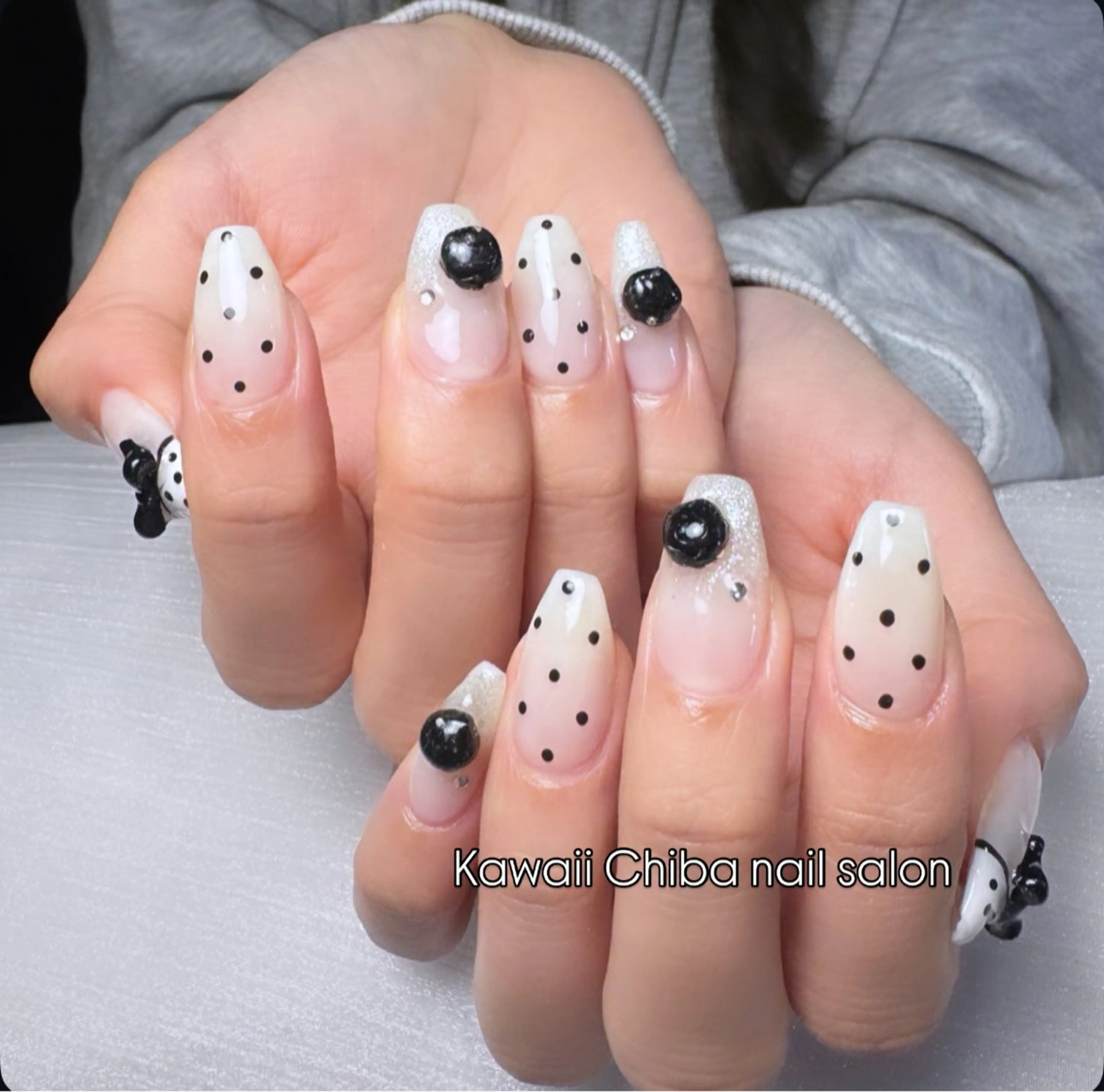 ネイル チークネイル 桜ネイル 長さ出し フラワーネイル フレンチネイル ハンドネイル ハンドケア Kawaii Chiba nailのネイルデザイン