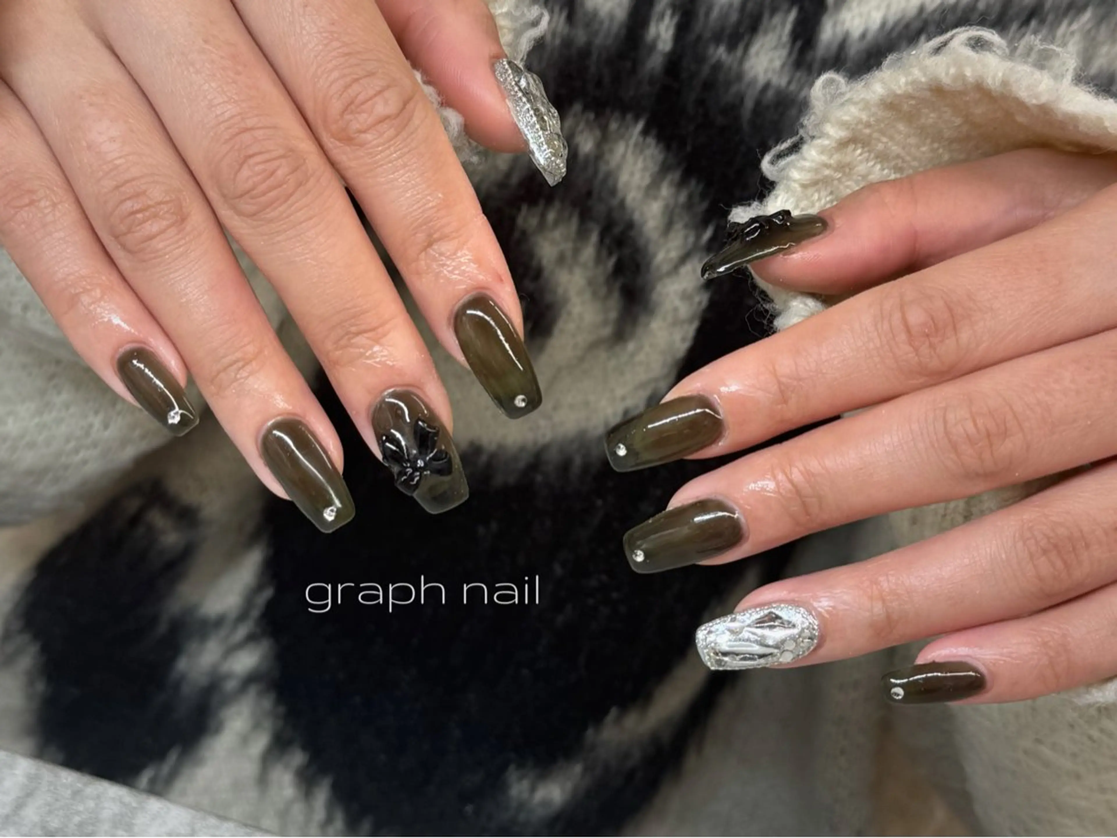 ネイル graphnail‪ ‪‪❤︎‬manaのネイルデザイン