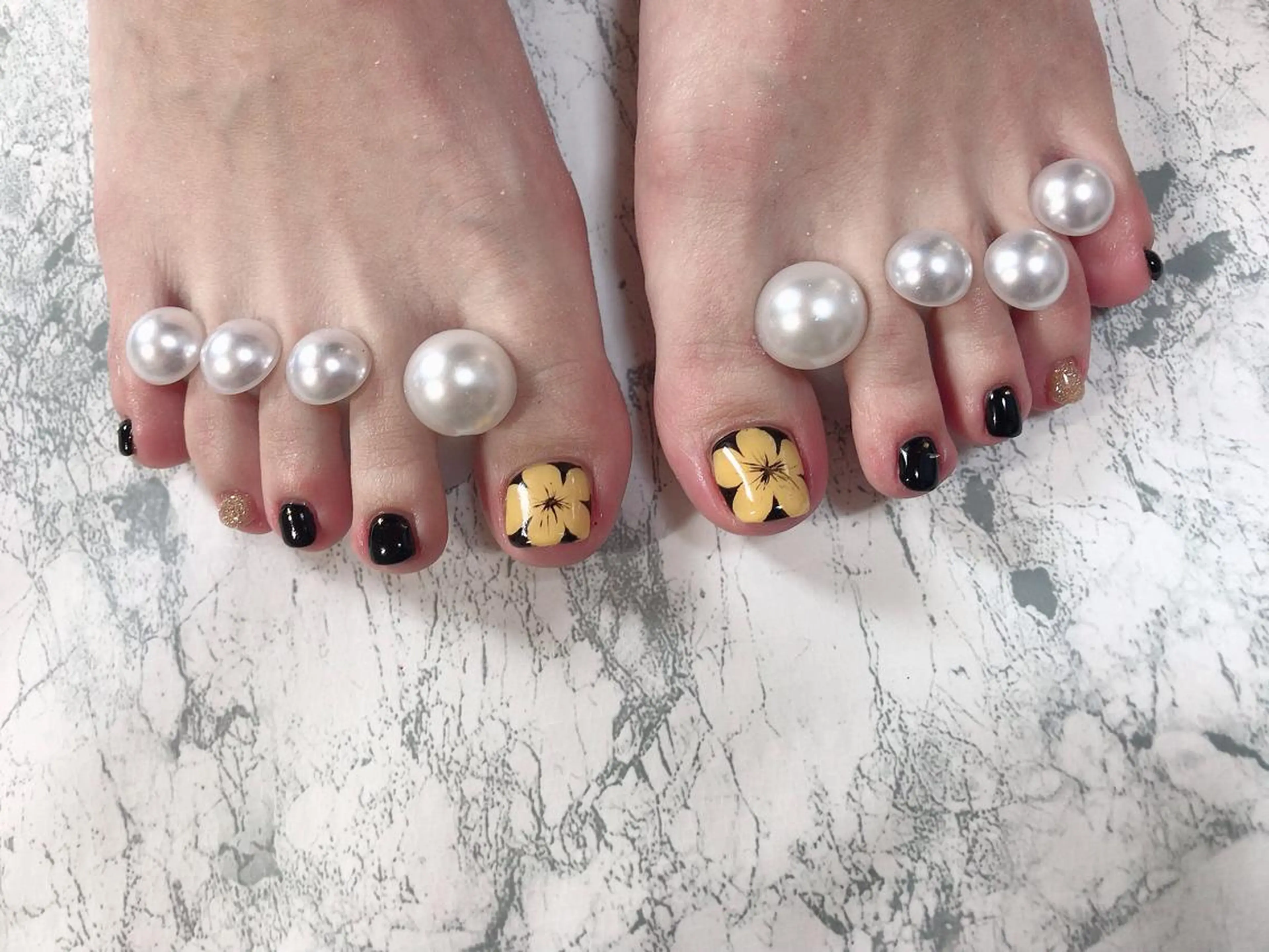 ネイル フラワーネイル フットネイル ニュアンスネイル シンプルネイル 春ネイル nail fufla ♡yamane♡のネイルデザイン