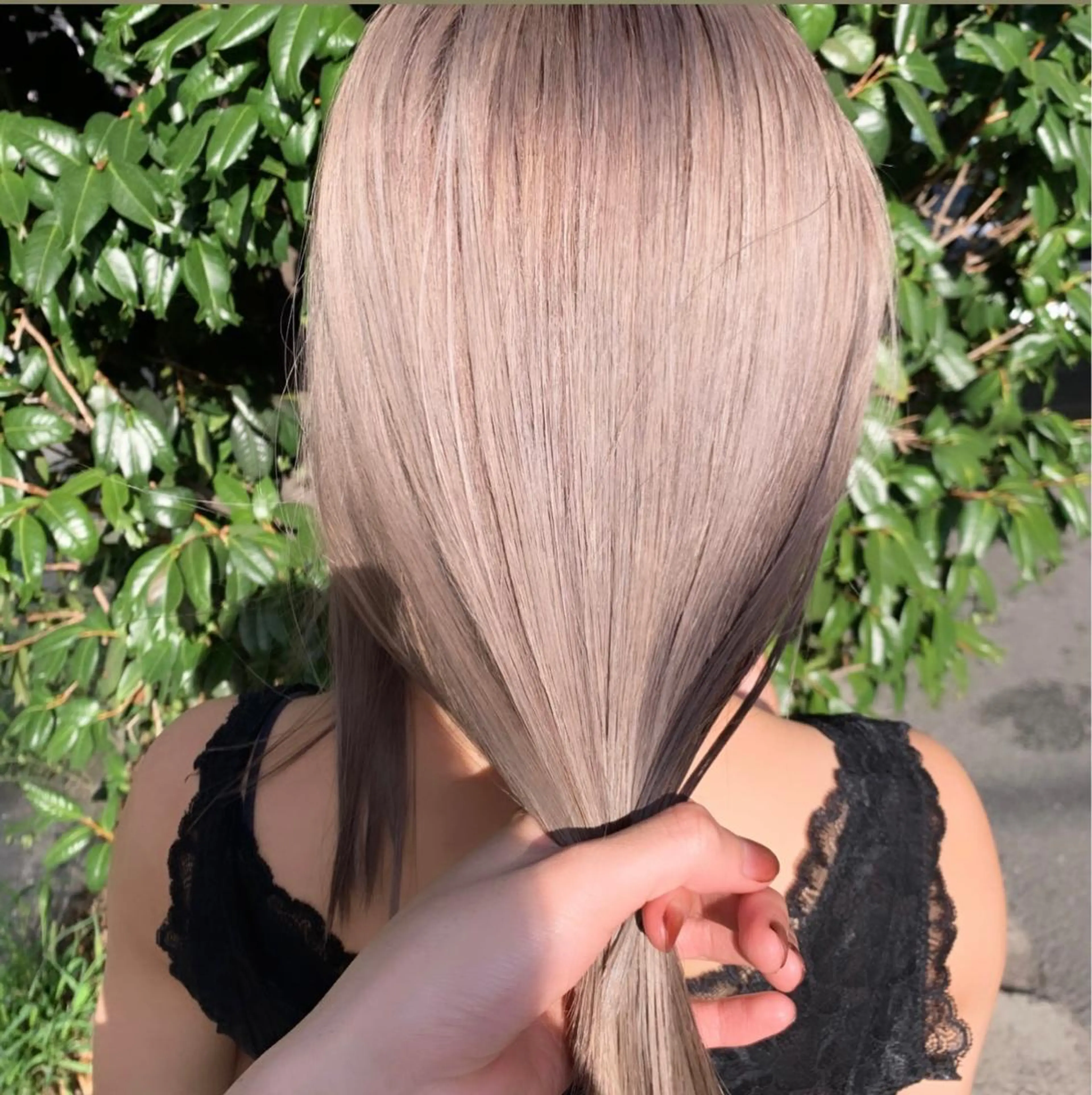 ロング カラー アディクシーカラー ベージュカラー ブリーチ ブロンド ケアブリーチ ワンホン/エクステ ケラチン/Kaitoのヘアスタイル