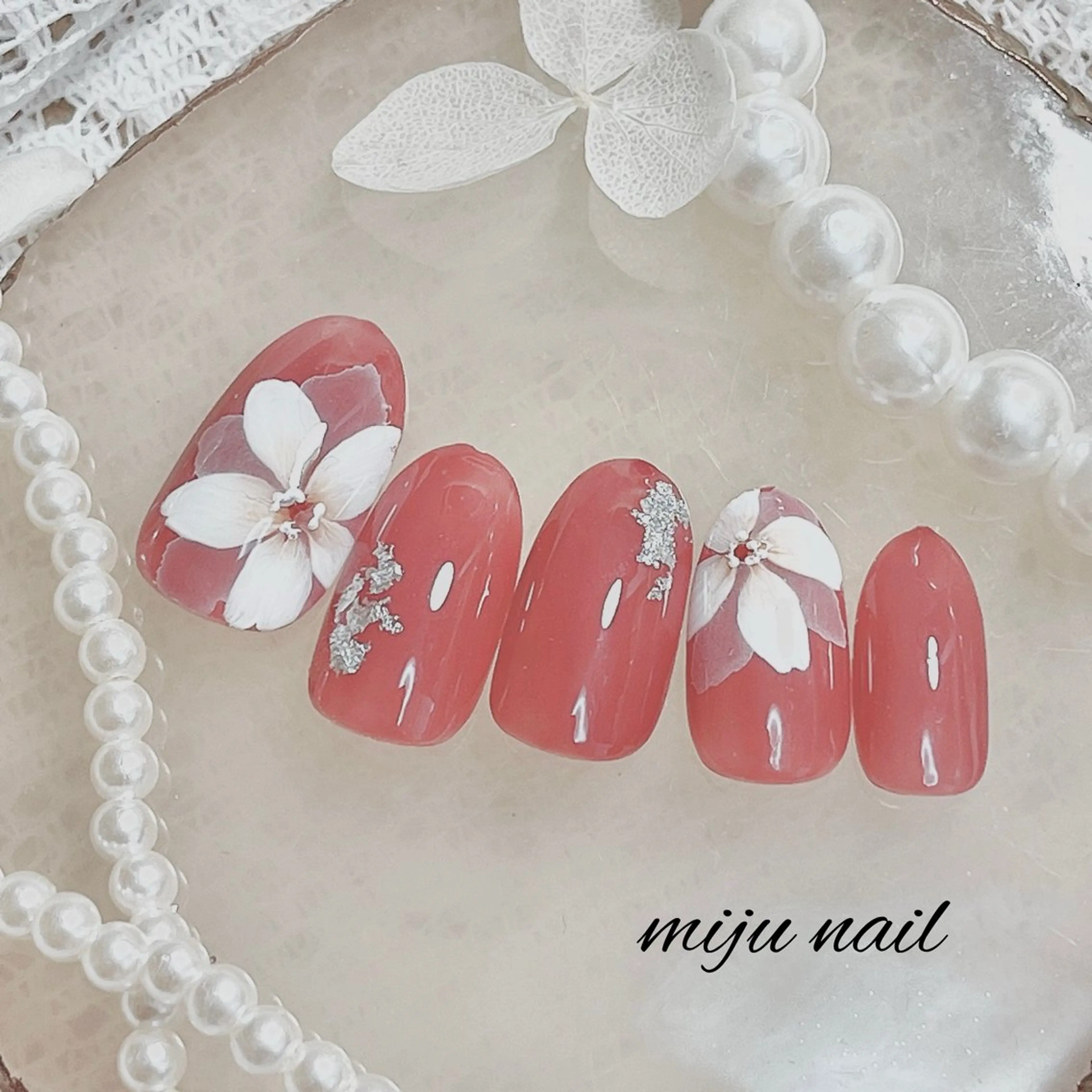 ネイル ❁miju nail 大人上品/自爪育成のネイルデザイン