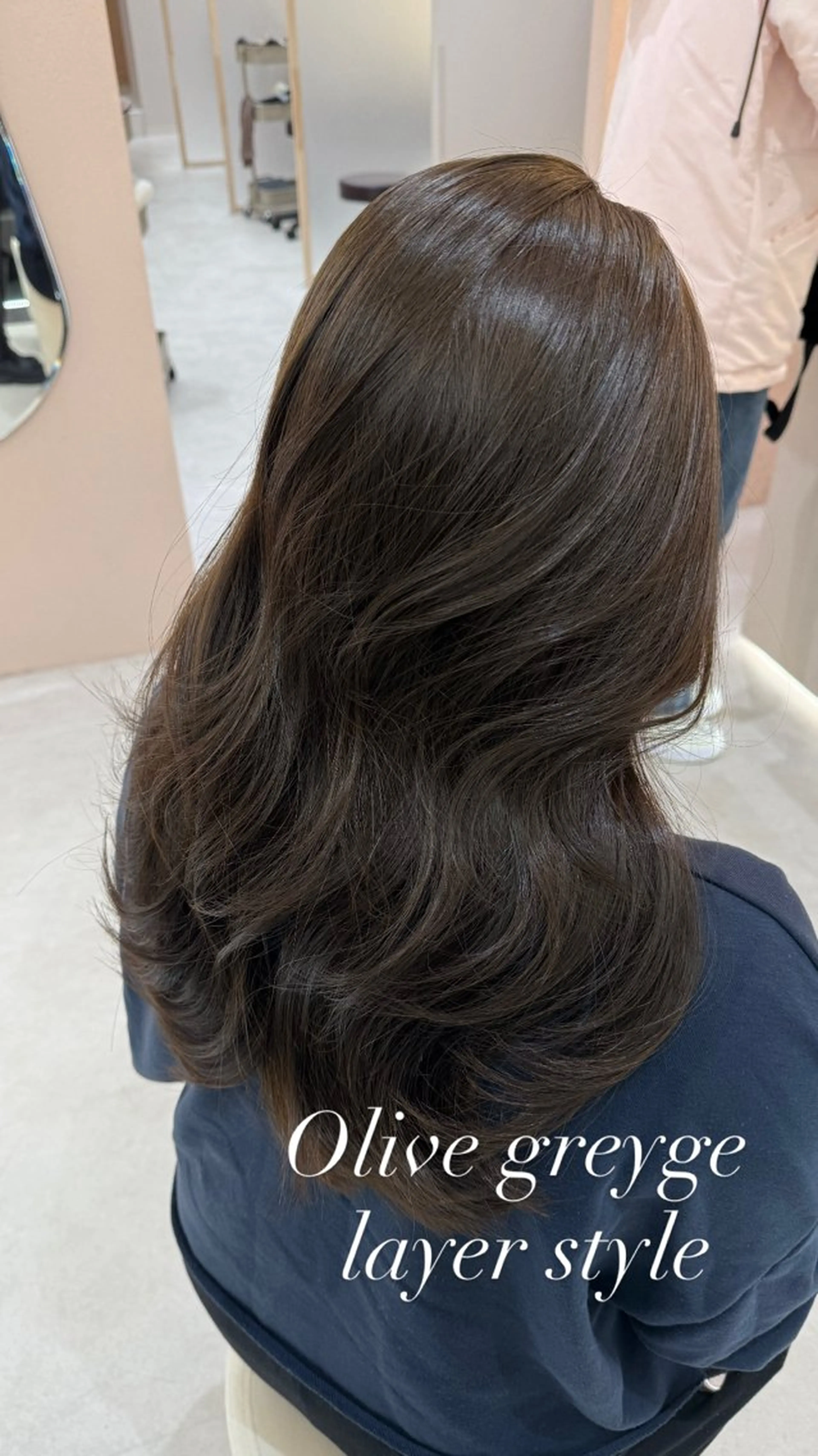 ロング カラー カット ヘアカラー トリートメント 🫧赤み消し*艶髪 nanami🫧のヘアスタイル