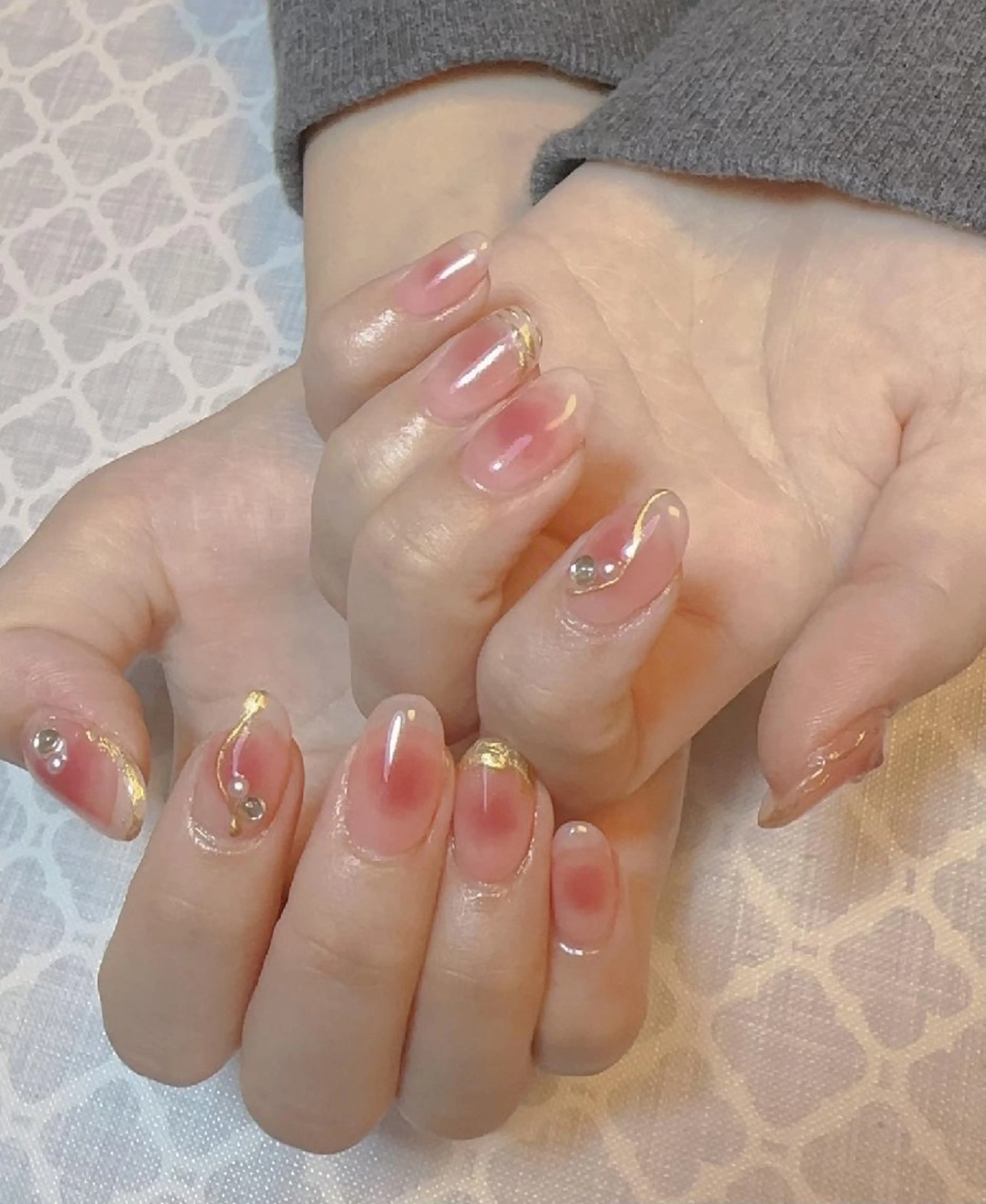 ネイル チークネイル 高橋 ユキのネイルデザイン