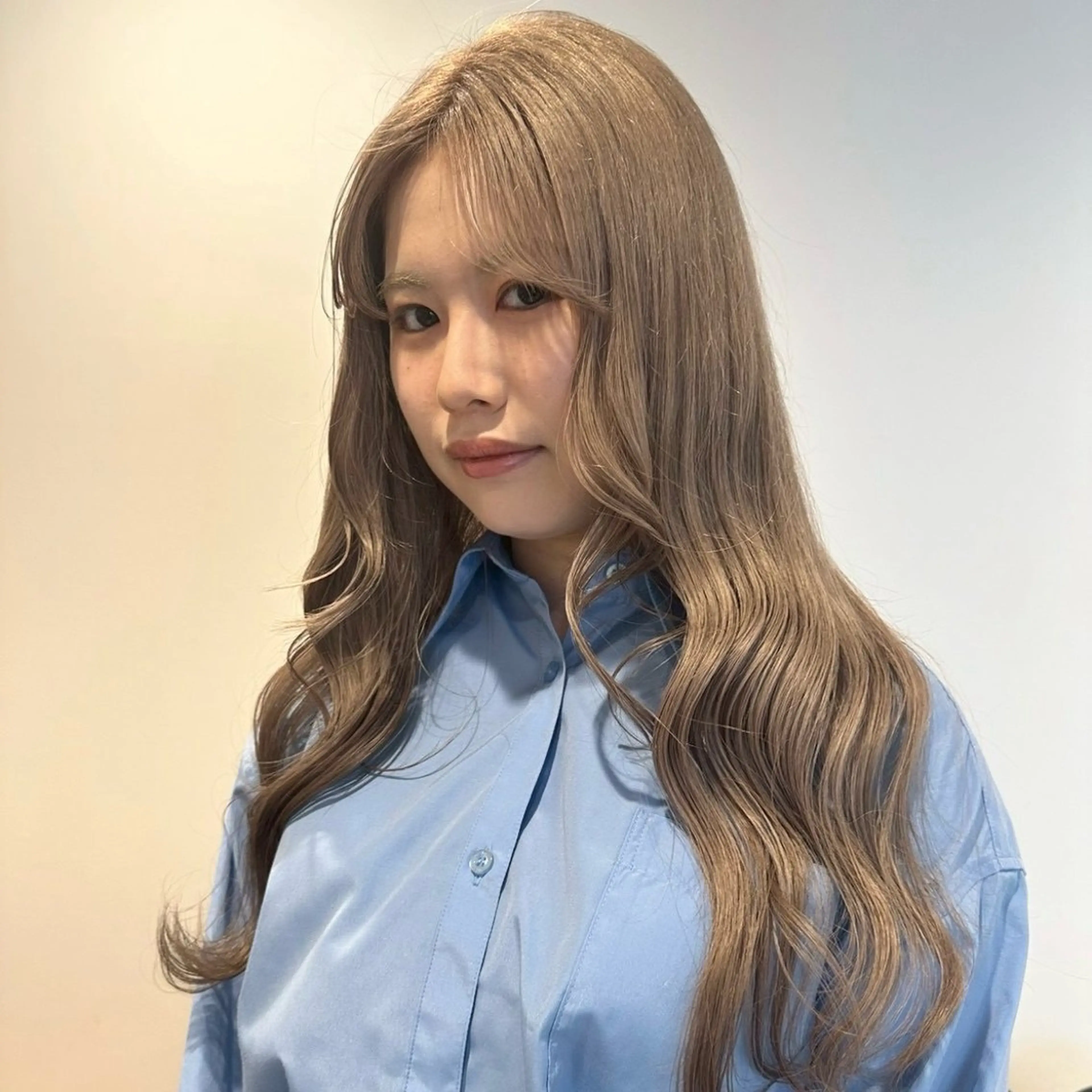 カラー ベージュカラー/栄 透明感カラー/さあらのヘアスタイル