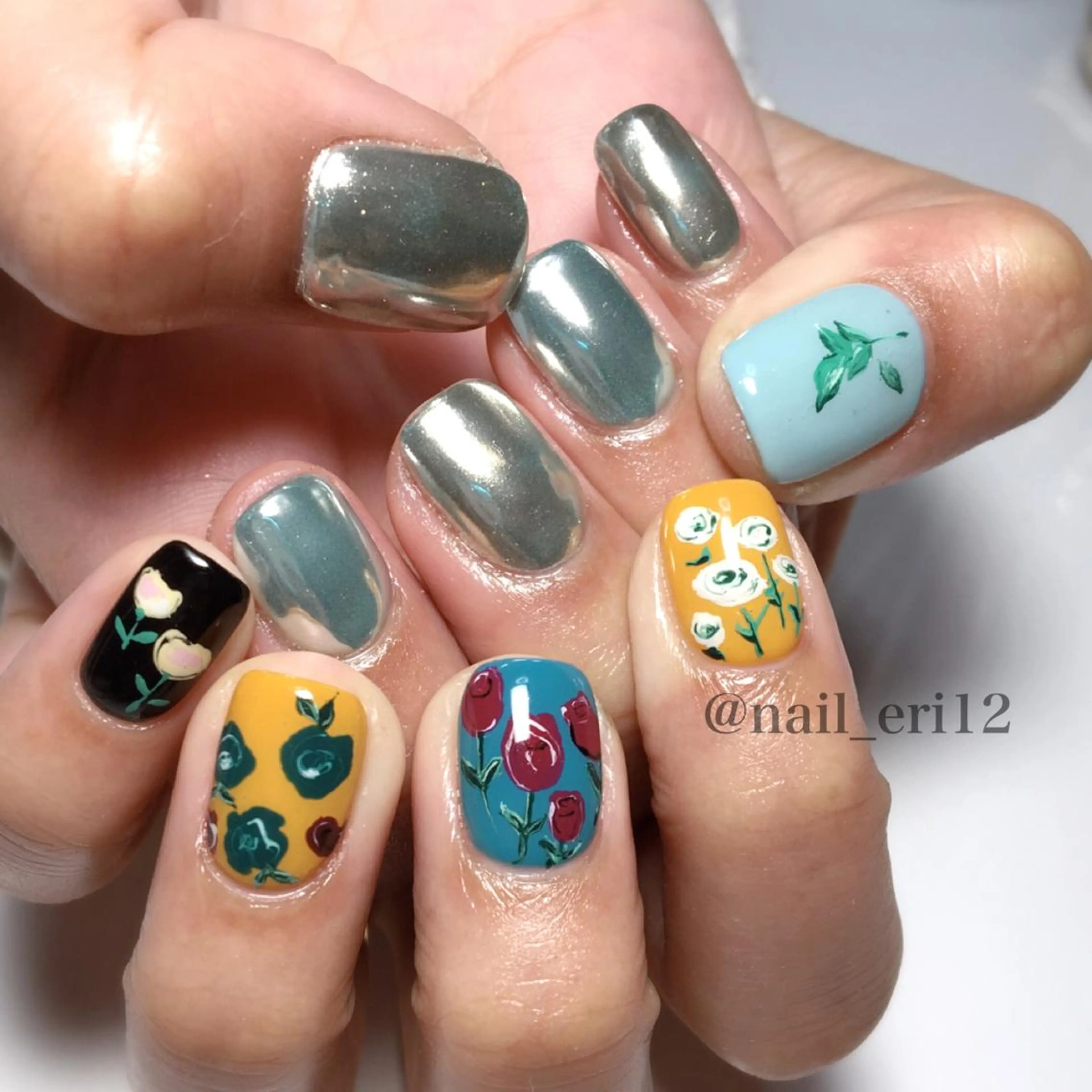 ショート ネイル nail salon &e eriのネイルデザイン