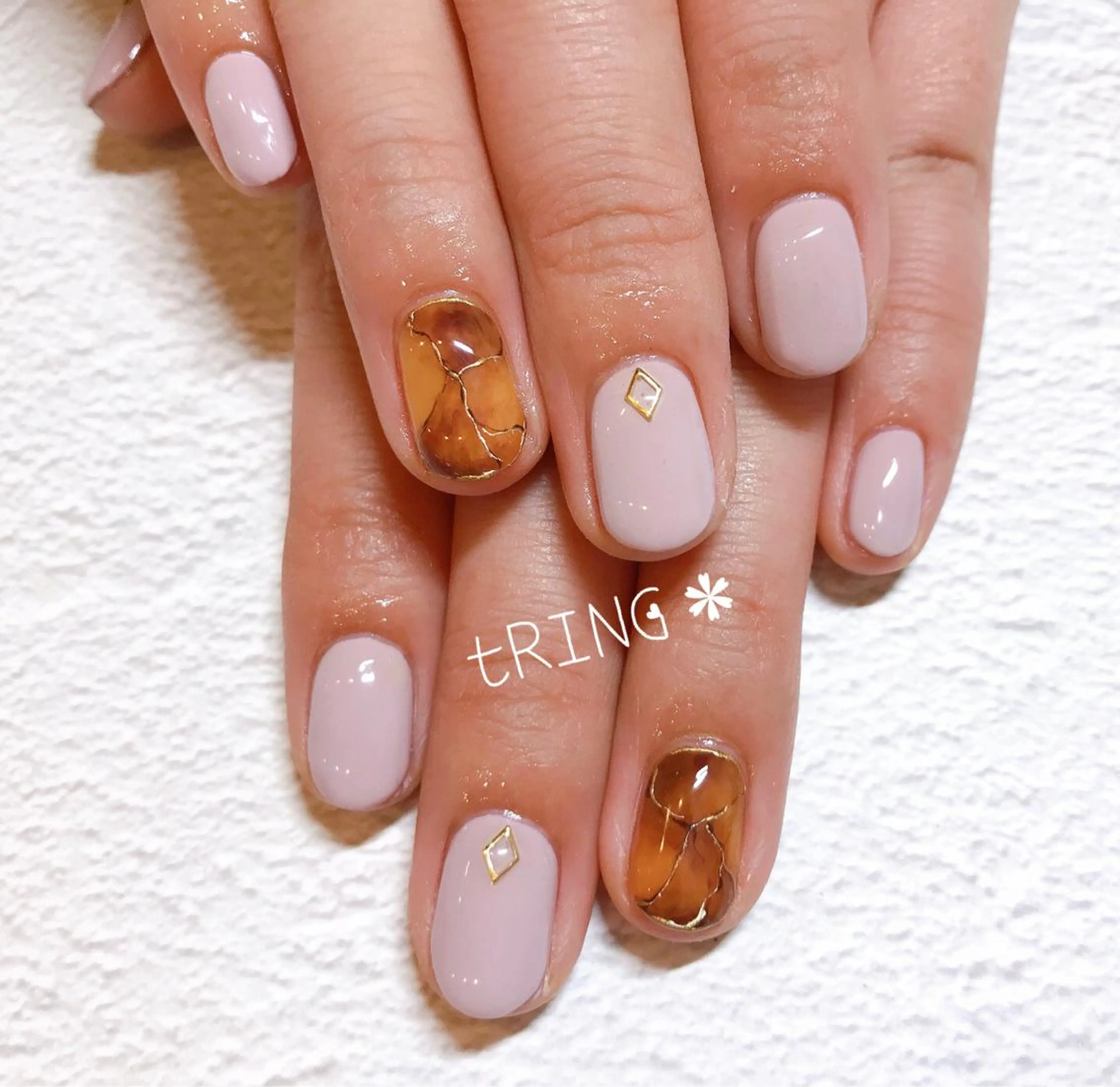 ネイル ハンドネイル tRING＊ しいの木台のネイルデザイン