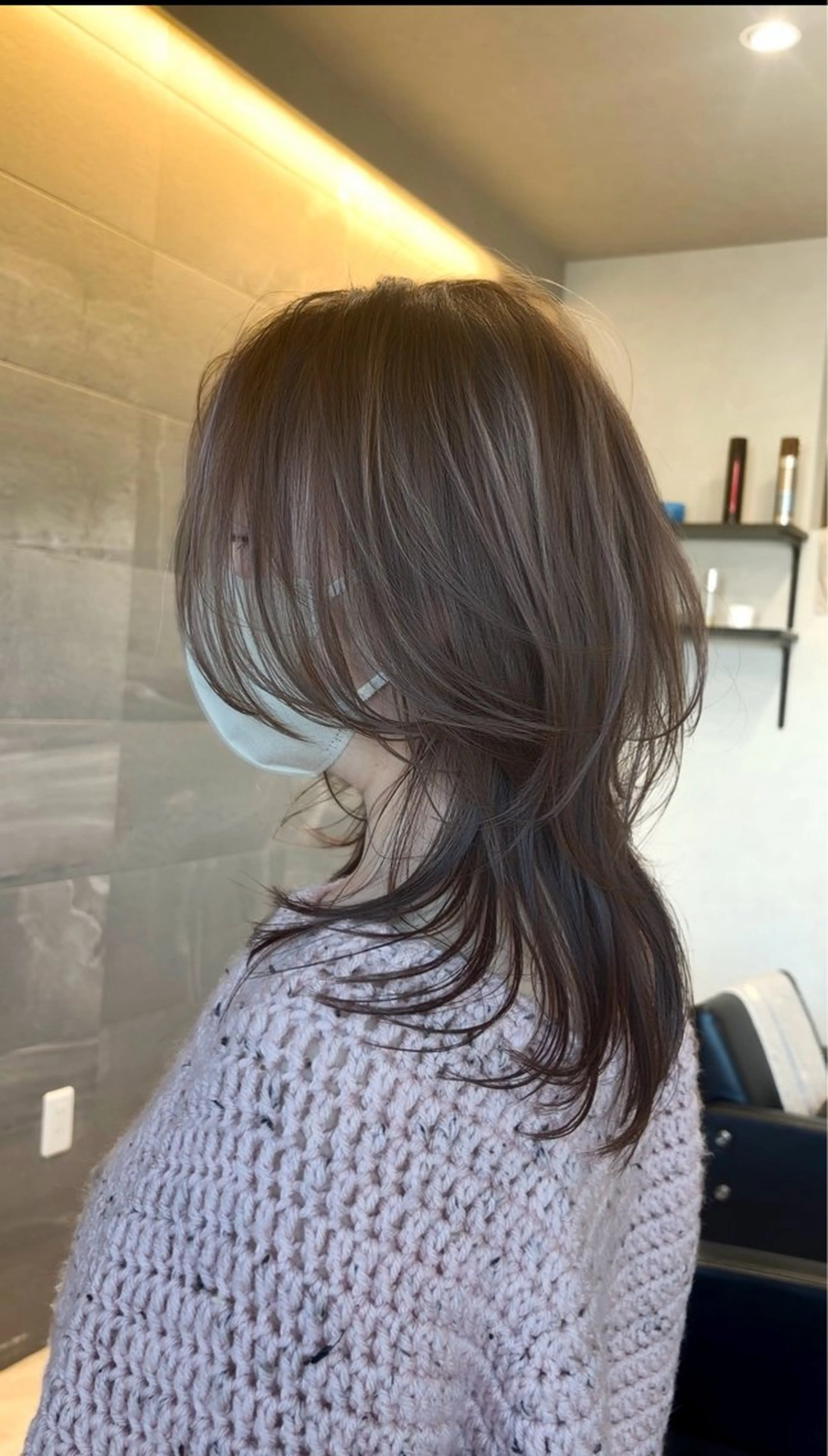 ミディアム レイヤーカット 狩野 純一郎のヘアスタイル