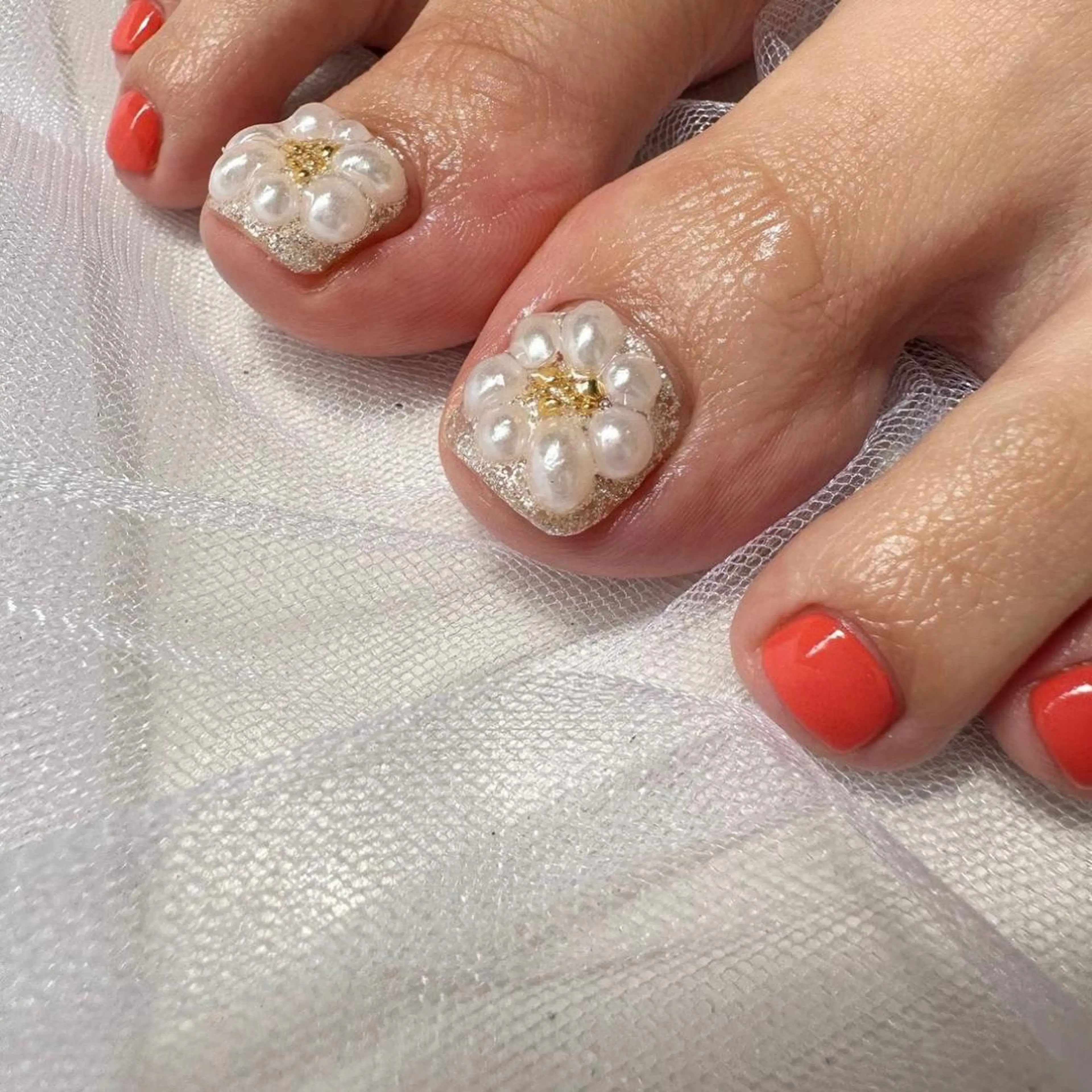 ネイル クリアネイル フラワーネイル フットネイル 氷ネイル・うるうるネイル 韓国ネイル 🪞KAPE NAIL 🪞のネイルデザイン