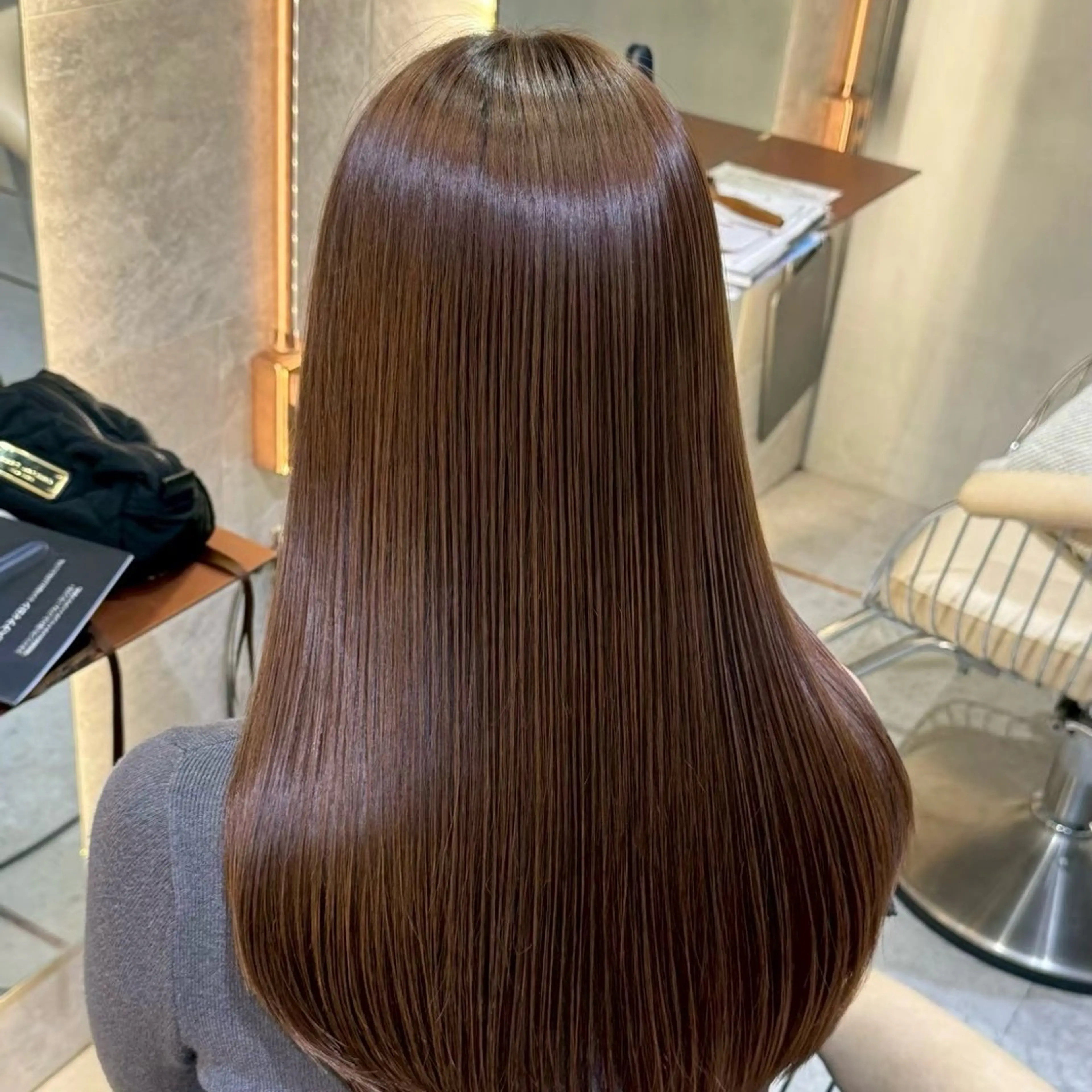 ロング カラー 透明感カラー 堀井 有沙のヘアスタイル