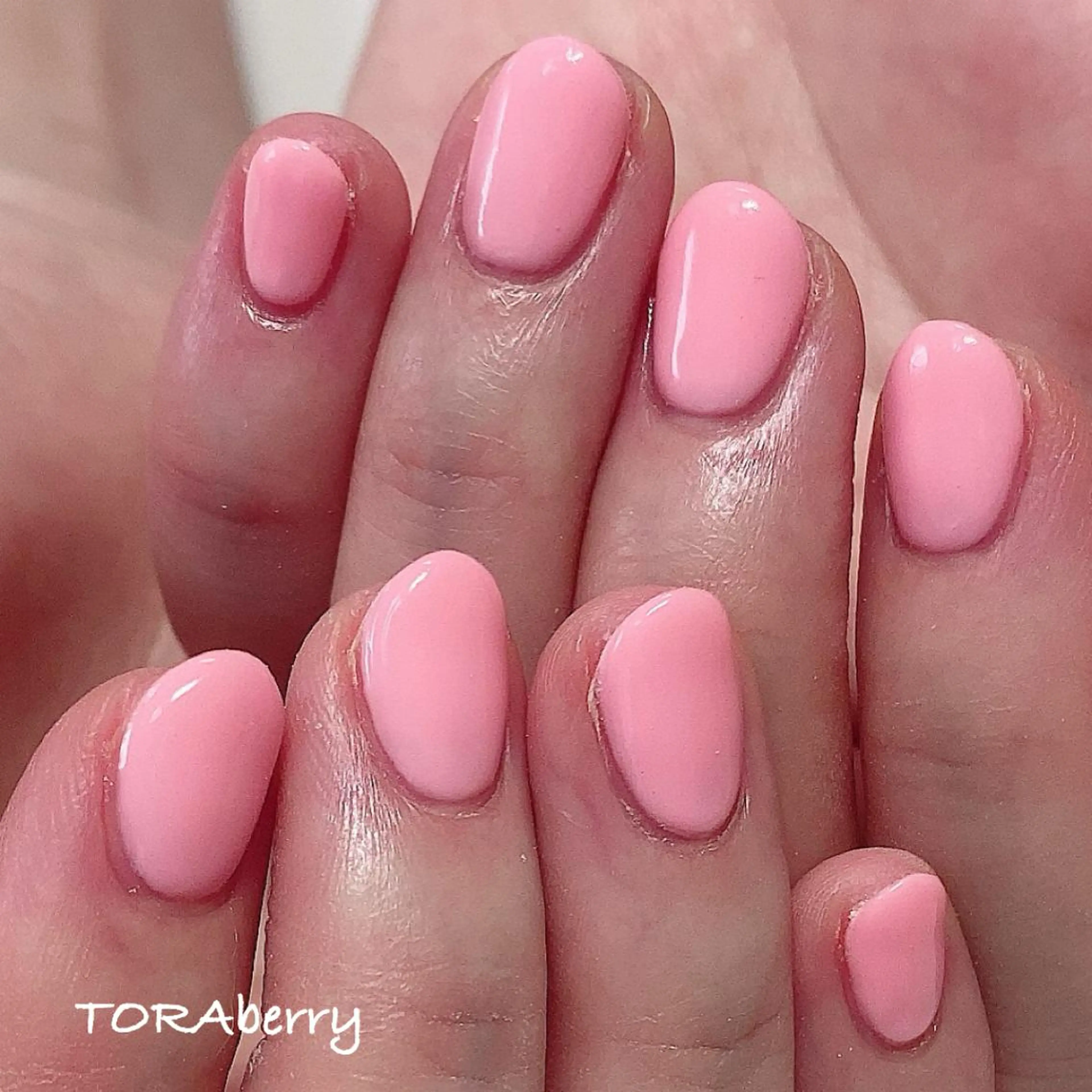 ネイル ピンク ハンドネイル ネイリスト なつみのネイルデザイン