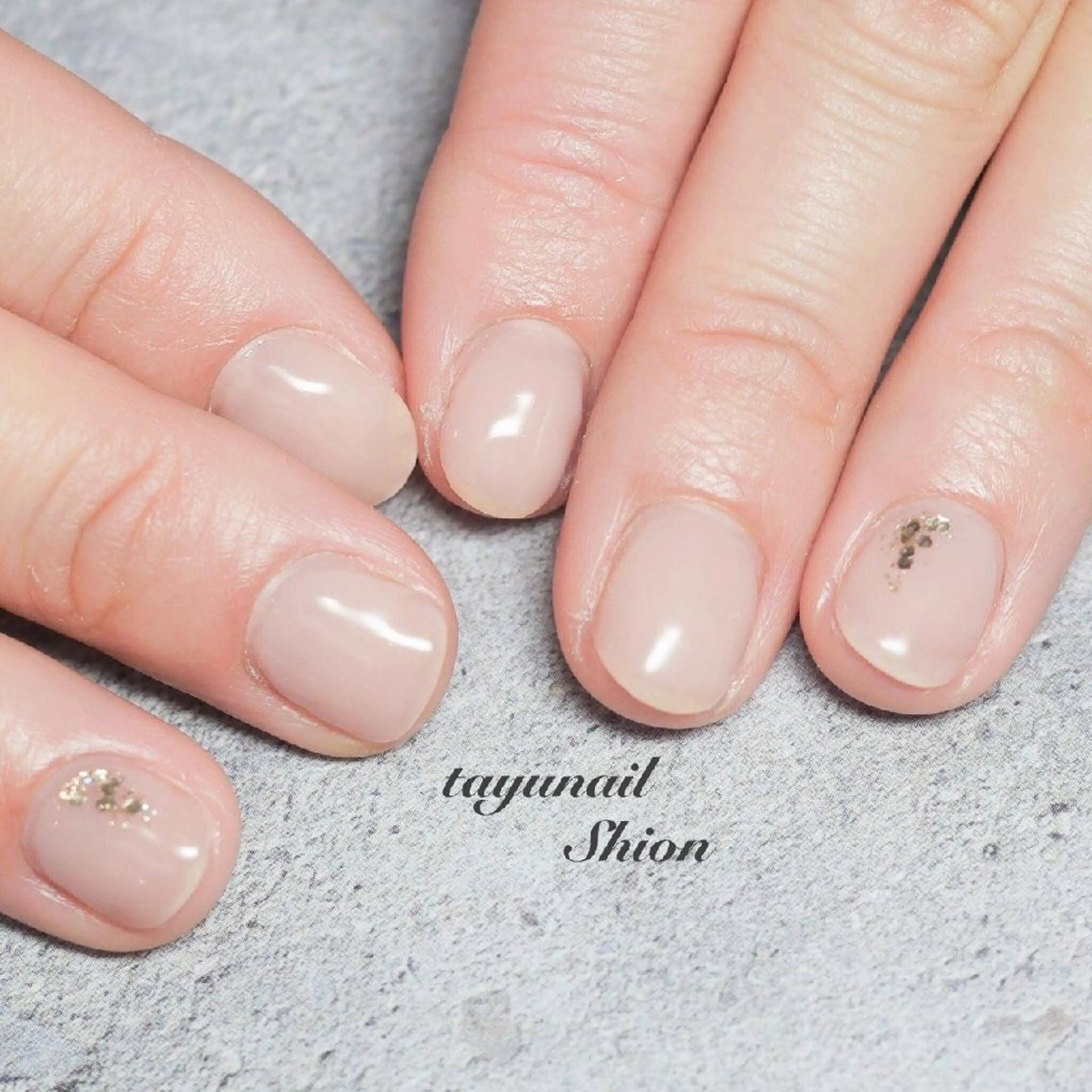 ネイル ブルー ジェルネイル オフィスネイル パラジェル 春ネイル ネイルサロン 【たゆnail】のネイルデザイン