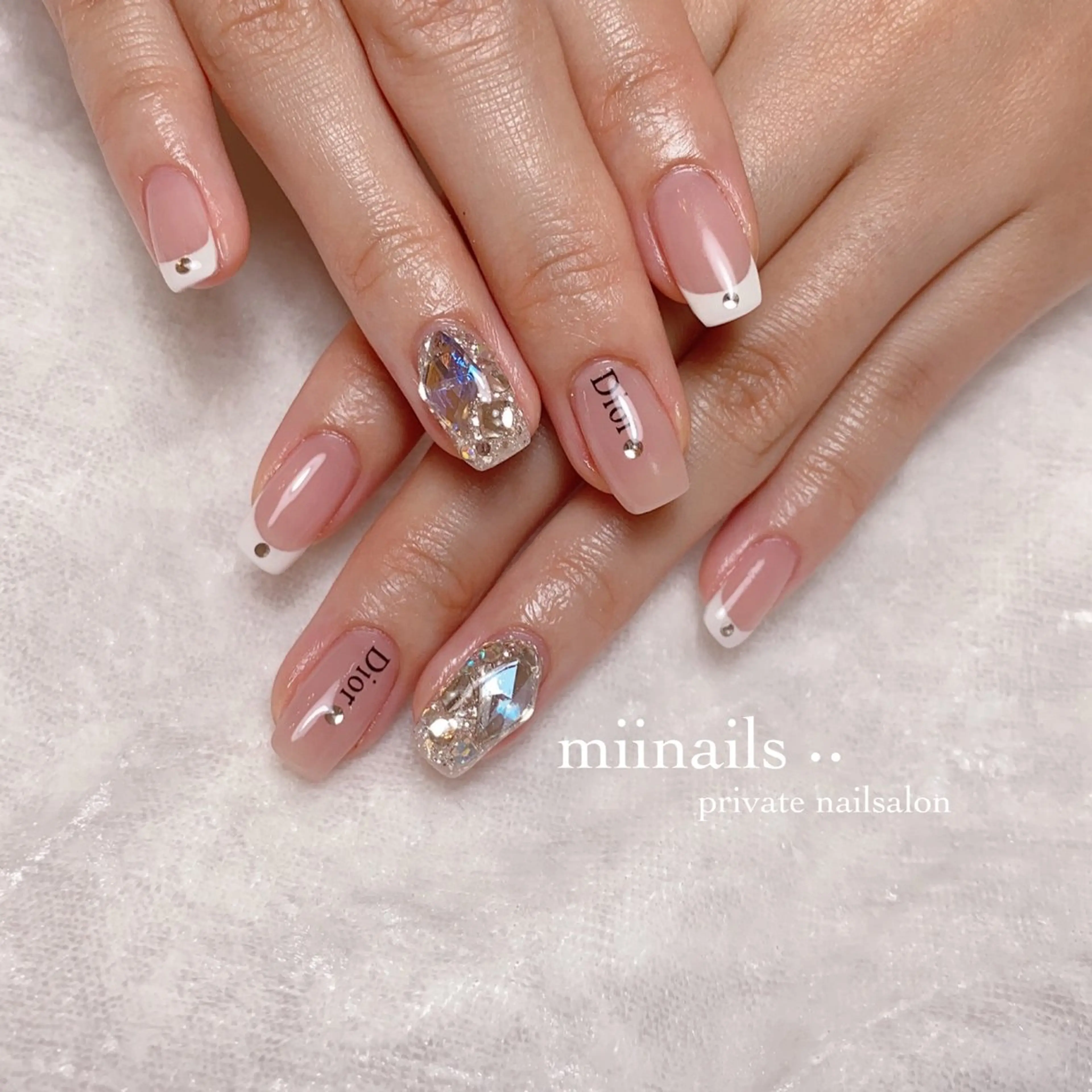 ネイル 韓国ネイル ワンホンネイル ハンドネイル nailsalon miinailsのネイルデザイン