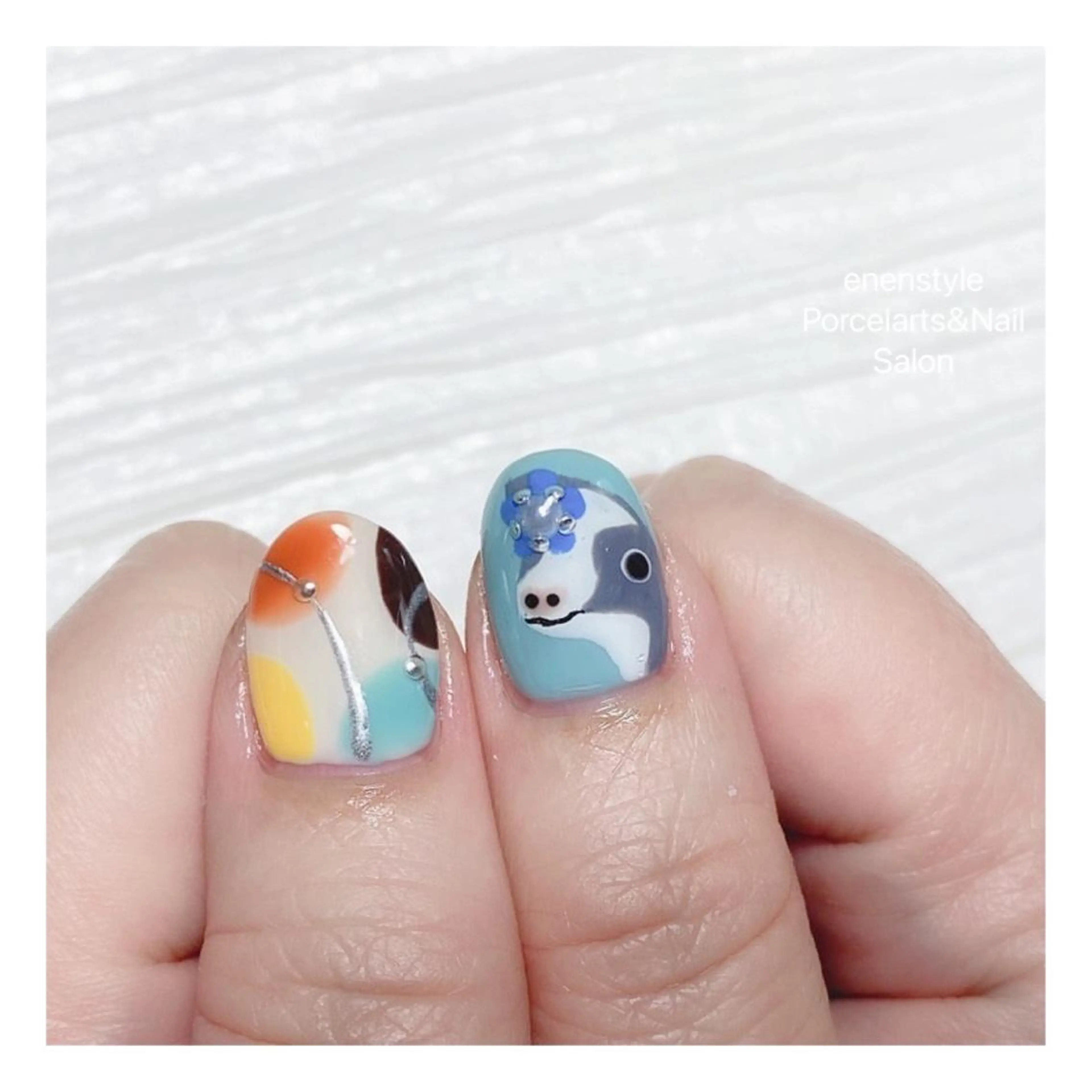 ミディアム ネイル ハンドネイル 👑enen style👑のネイルデザイン