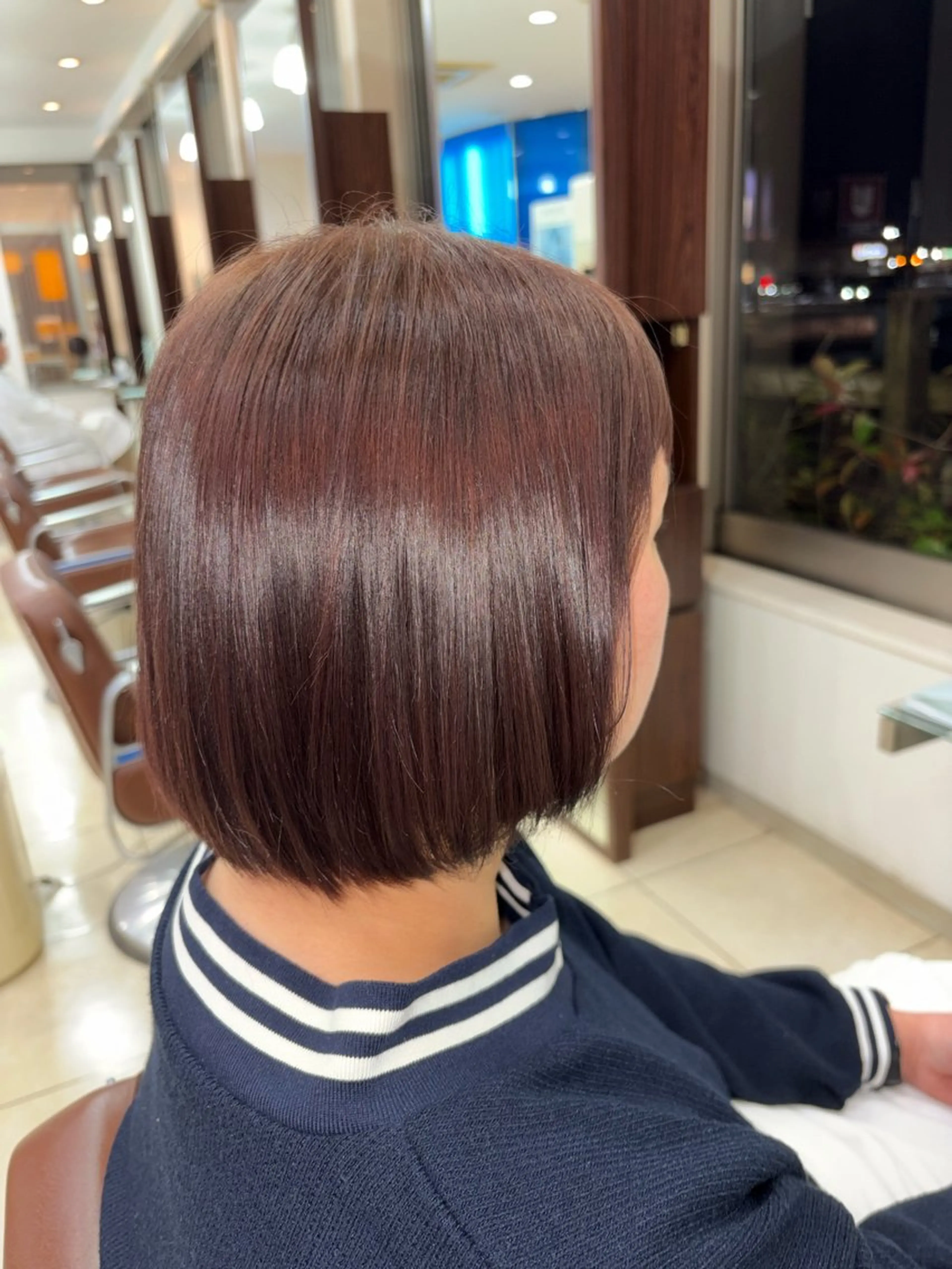 ショート ピンクラベンダー ボブ 顔周りカット 髪質改善 トリートメント 横山 水空のヘアスタイル