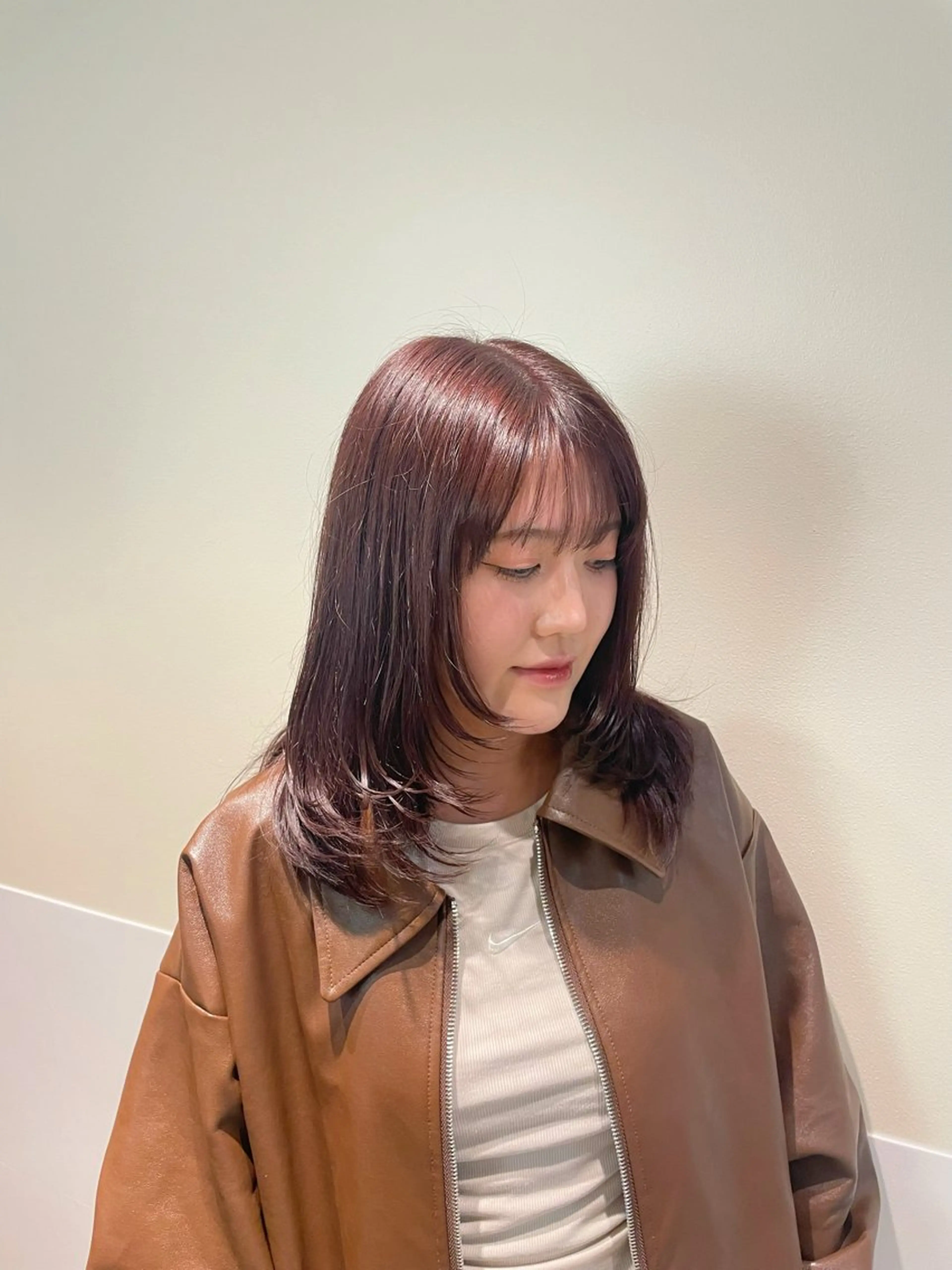 ミディアム 🧸顔周りカット /透明感🎀のヘアスタイル